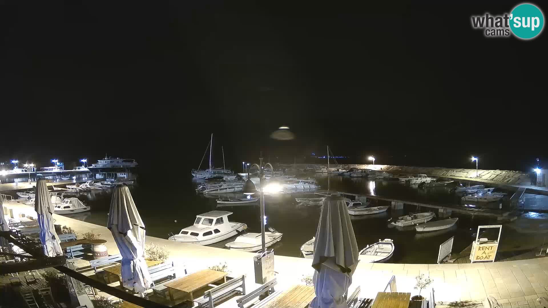 Webcam Fažana riva and city marina – Istria