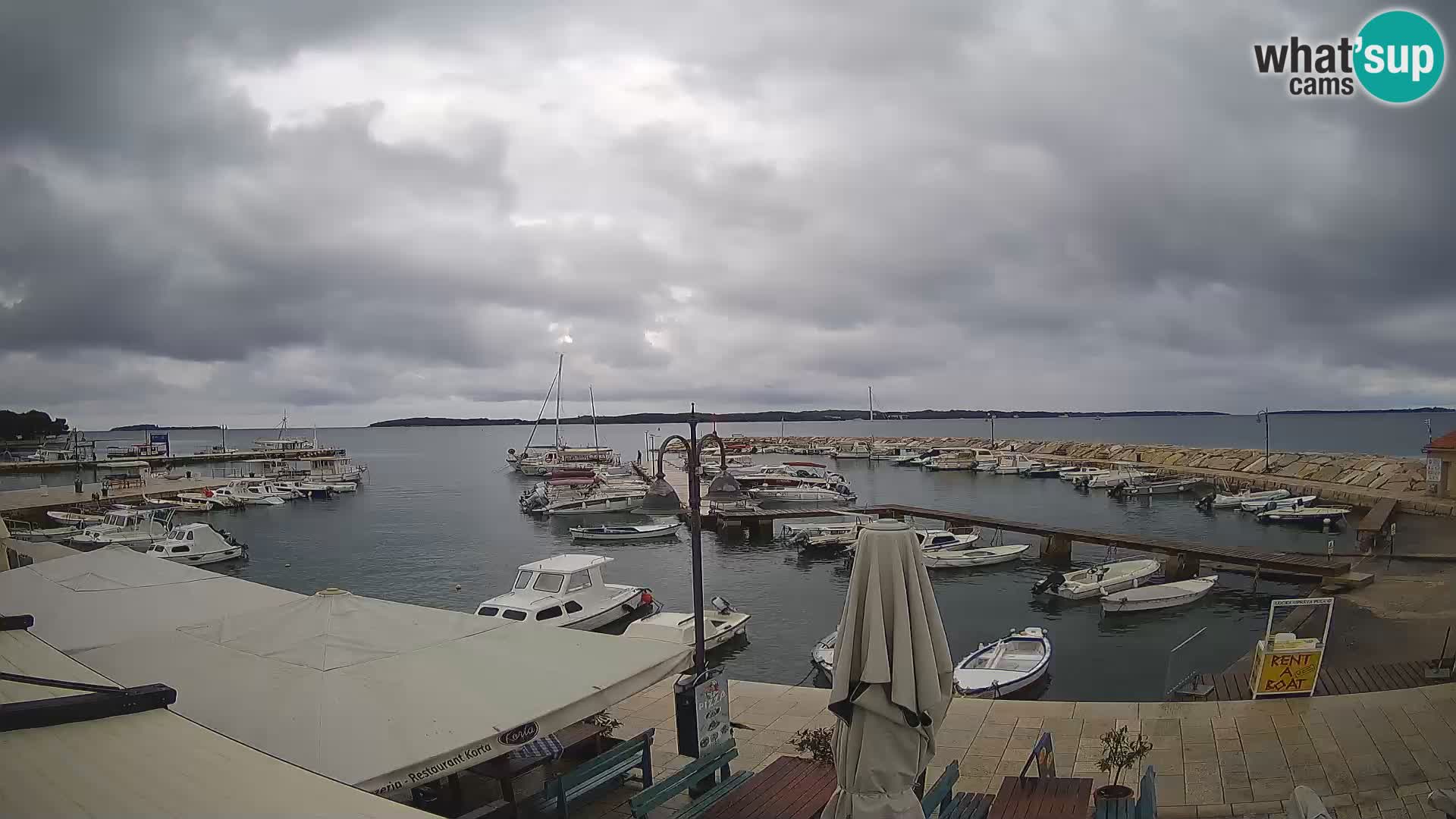Fažana Livecam riva et marina de la ville – Istrie