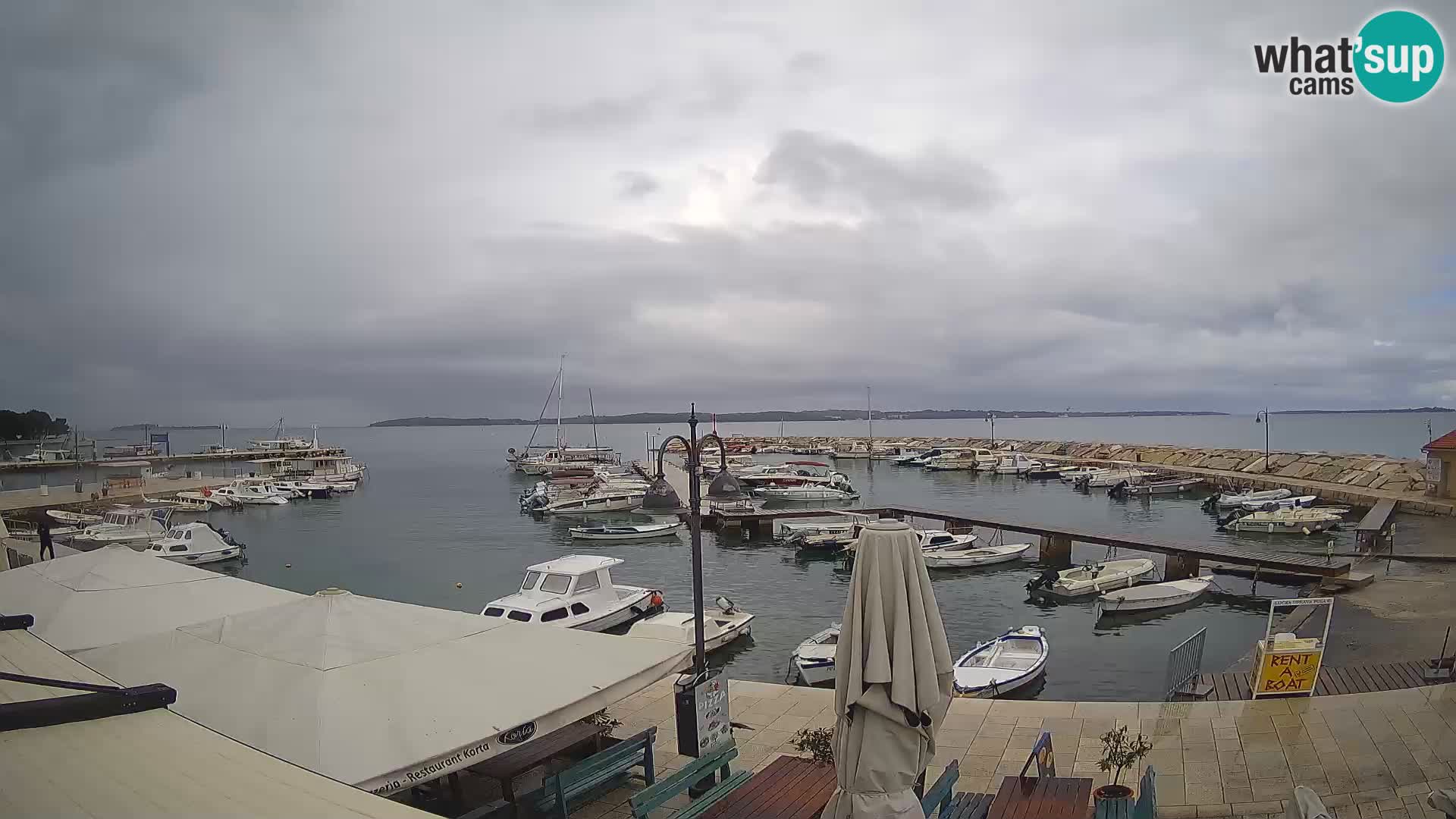 Fažana webcam Riva und Stadthafen – Istrien