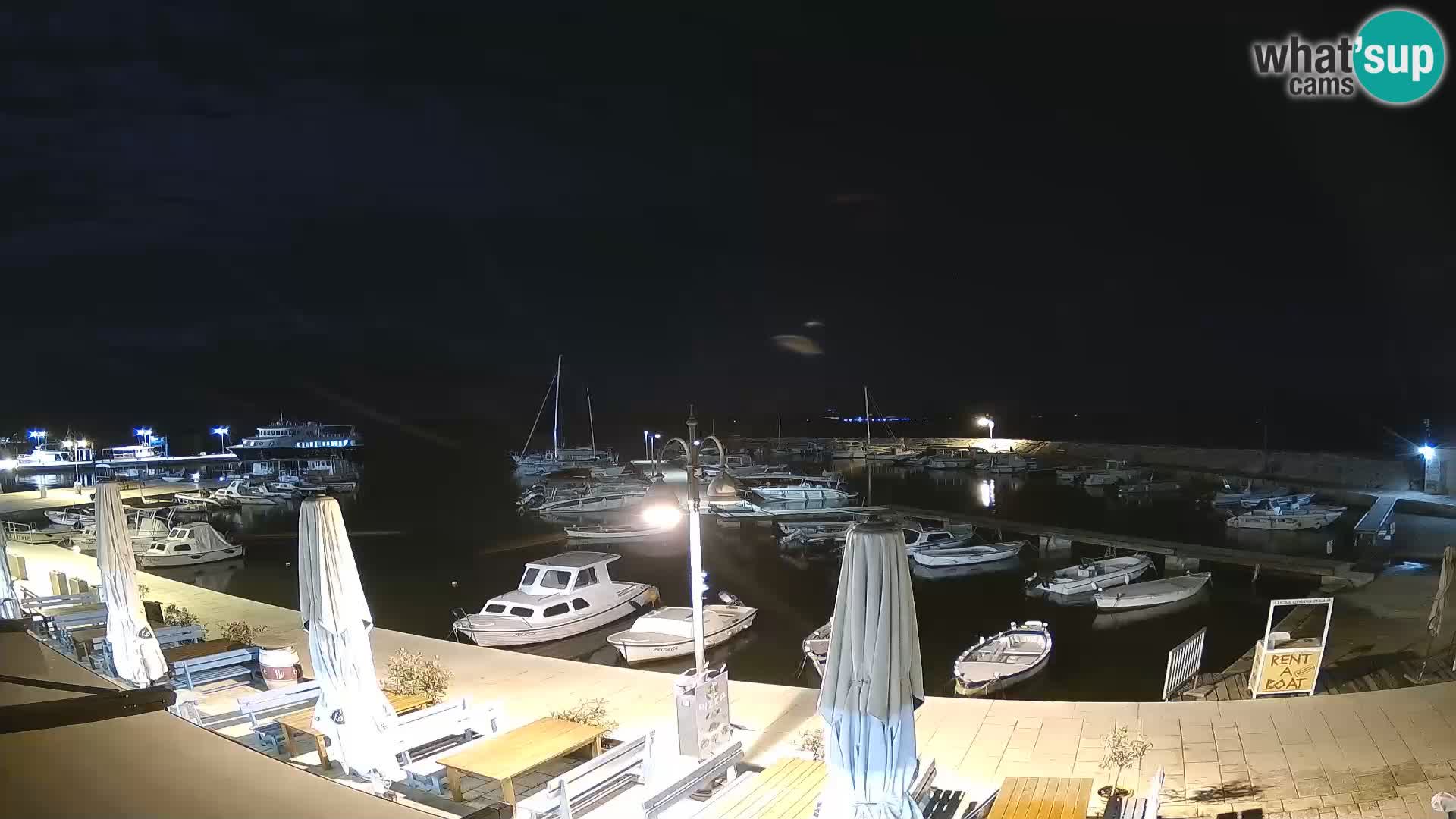 Fažana webcam Riva und Stadthafen – Istrien