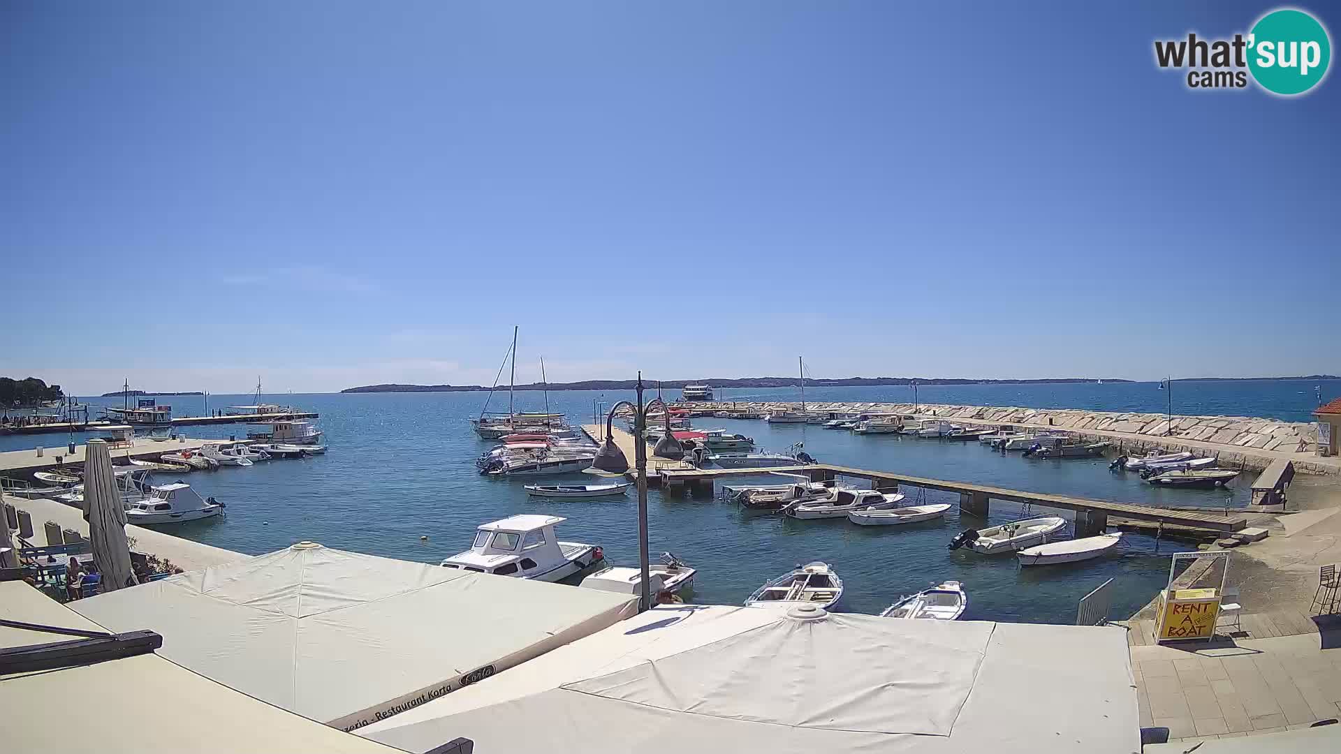 Fažana webcam Riva und Stadthafen – Istrien