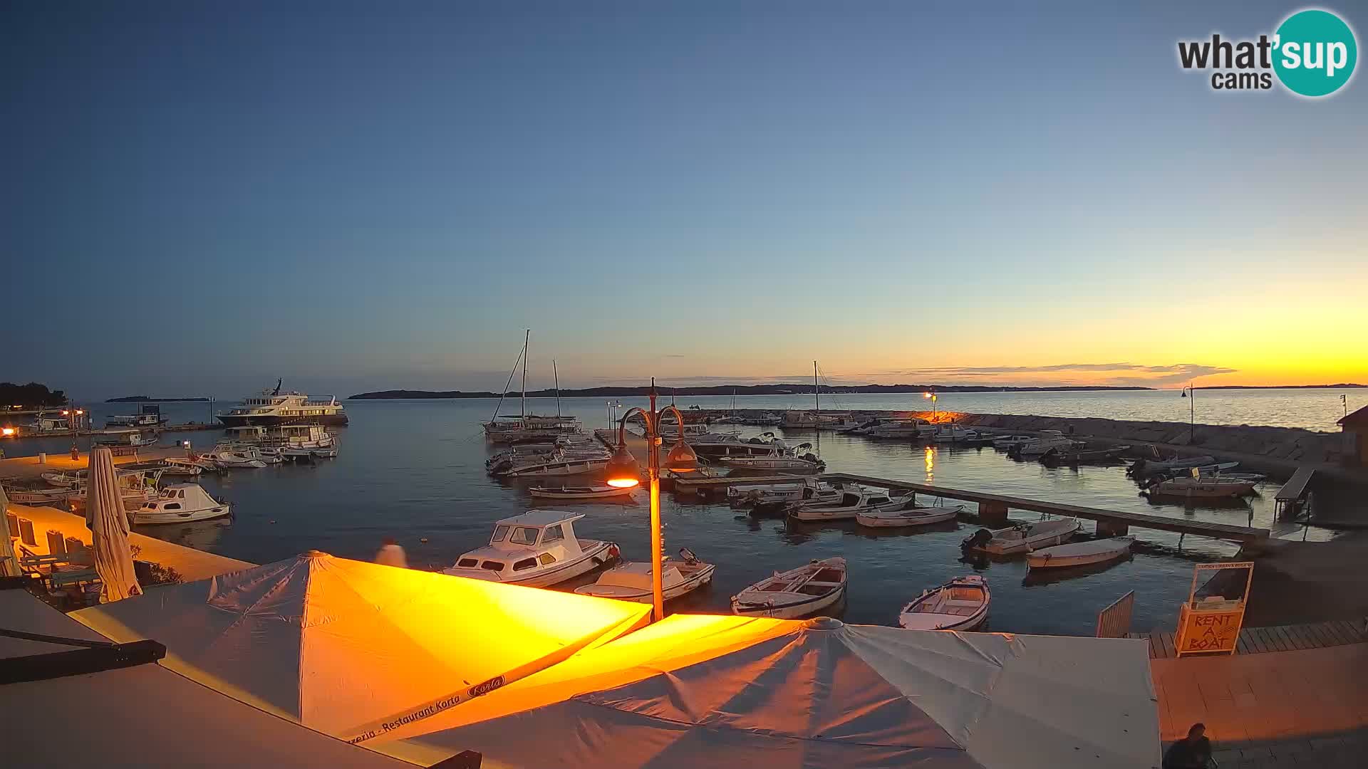 Fažana web kamera riva i gradska marina – Istra
