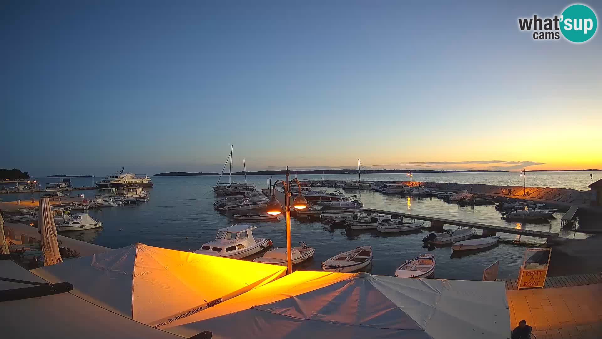 Fažana Livecam riva et marina de la ville – Istrie