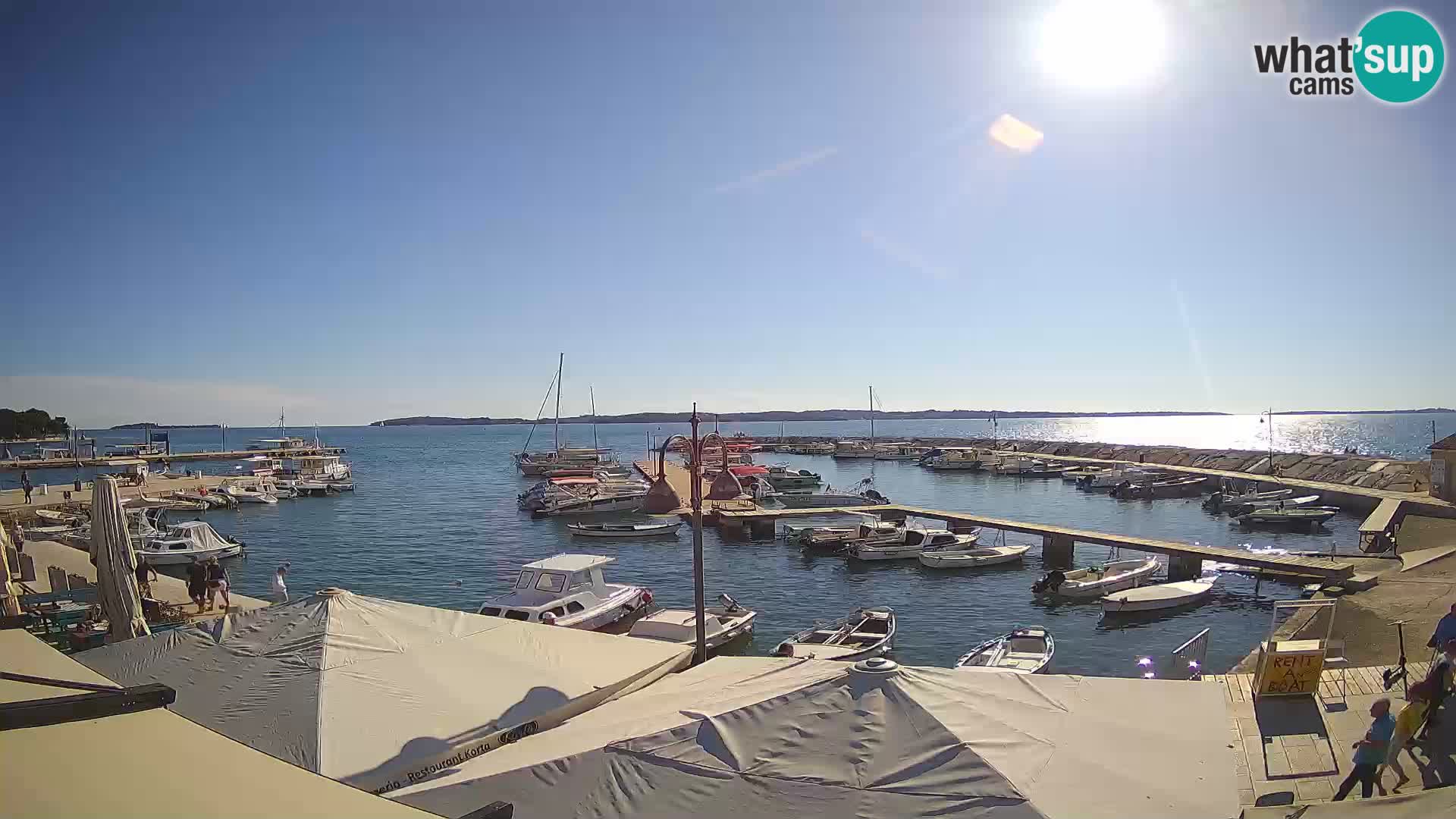 Fažana web kamera riva i gradska marina – Istra