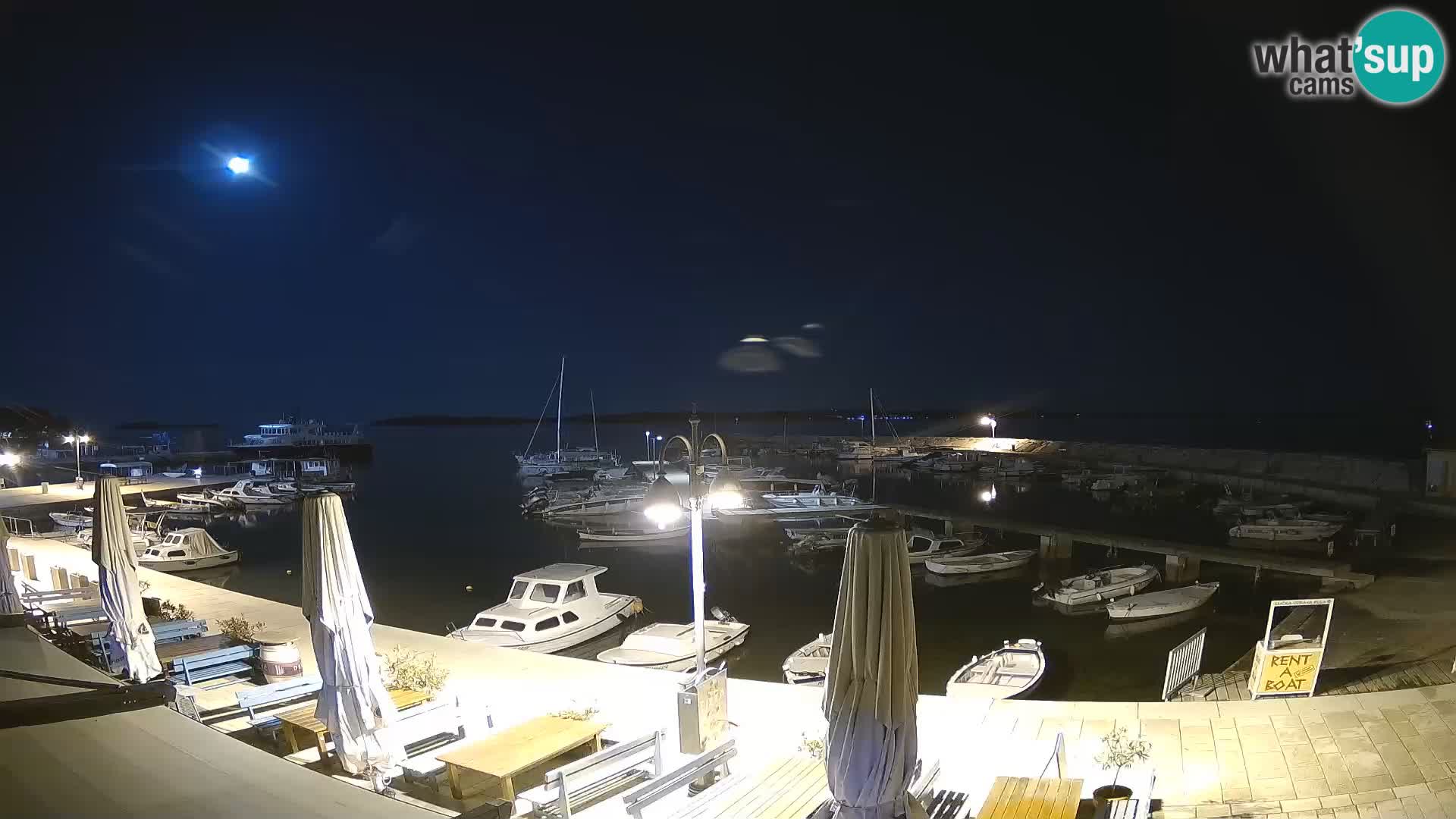 Fažana webcam Riva und Stadthafen – Istrien