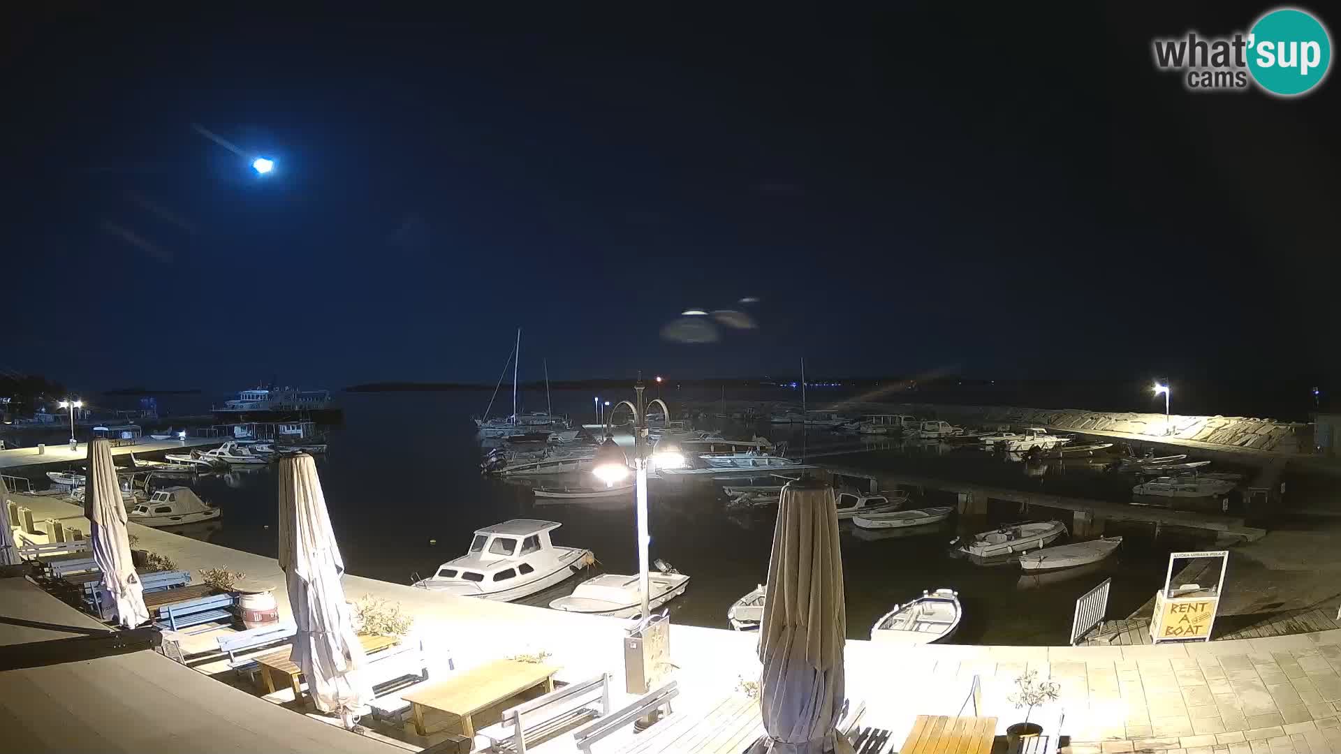 Fažana web kamera riva i gradska marina – Istra