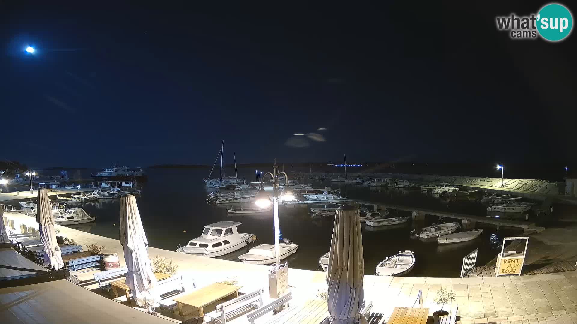 Fažana Camera en vivo riva y marina de la ciudad – Istria