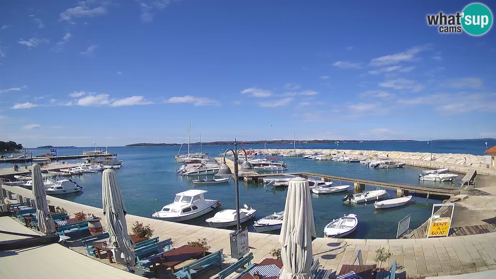 Fažana Livecam riva et marina de la ville – Istrie