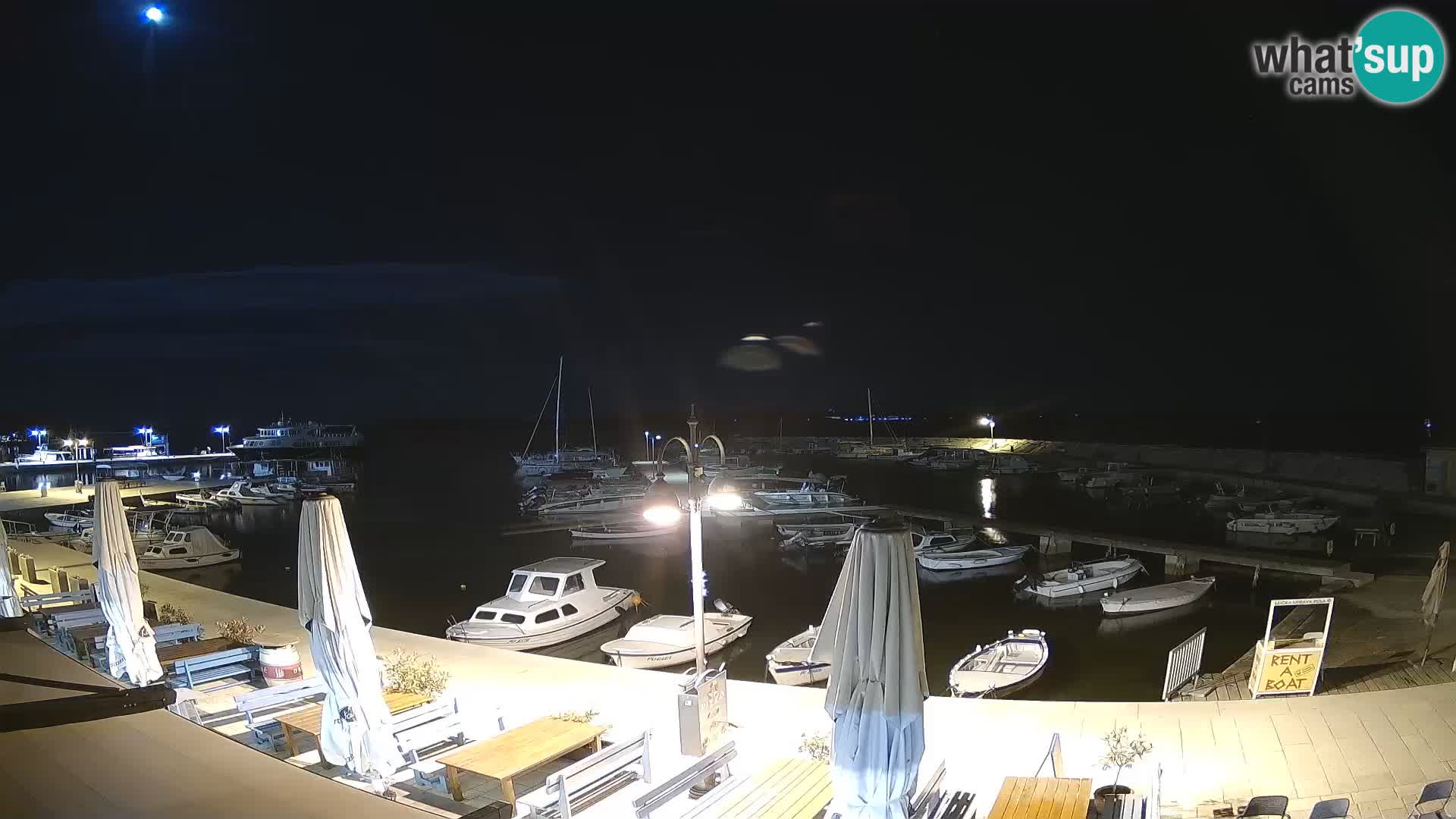 Fažana web kamera riva i gradska marina – Istra