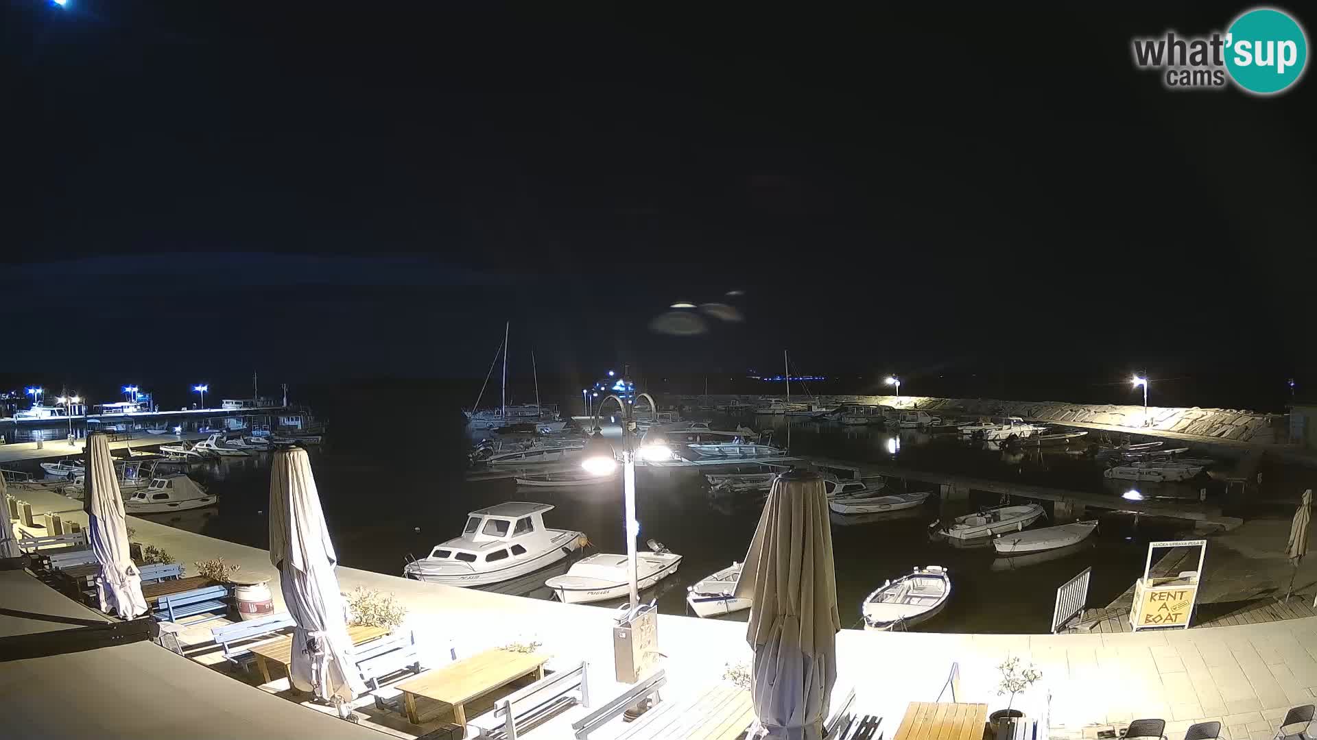 Fažana webcam Riva und Stadthafen – Istrien