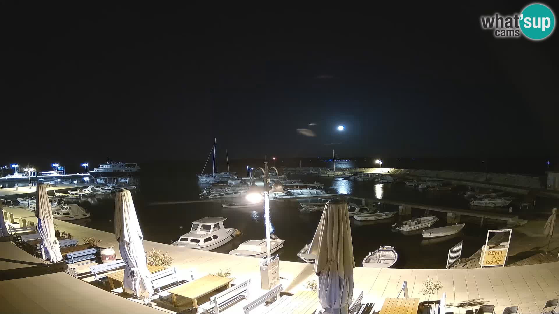 Fažana webcam Riva und Stadthafen – Istrien