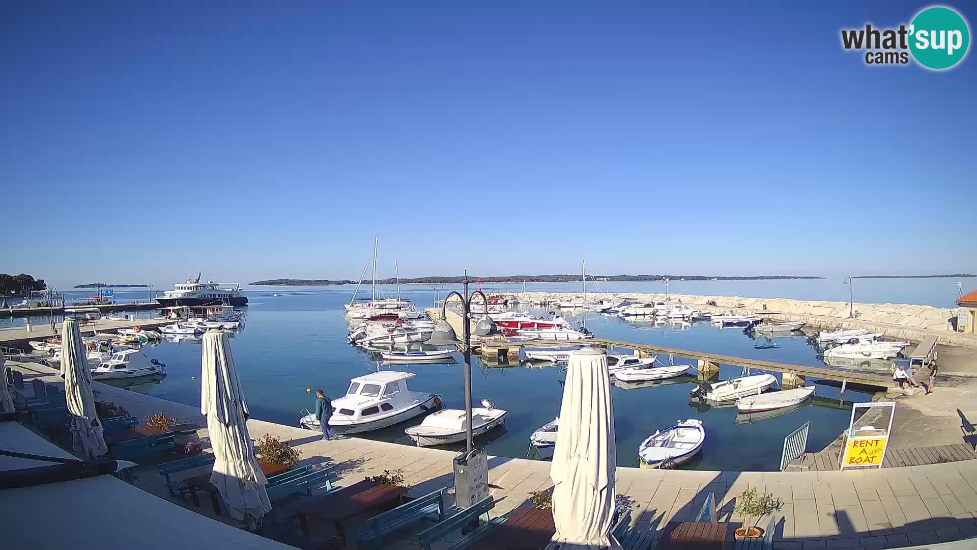 Fažana web kamera riva i gradska marina – Istra