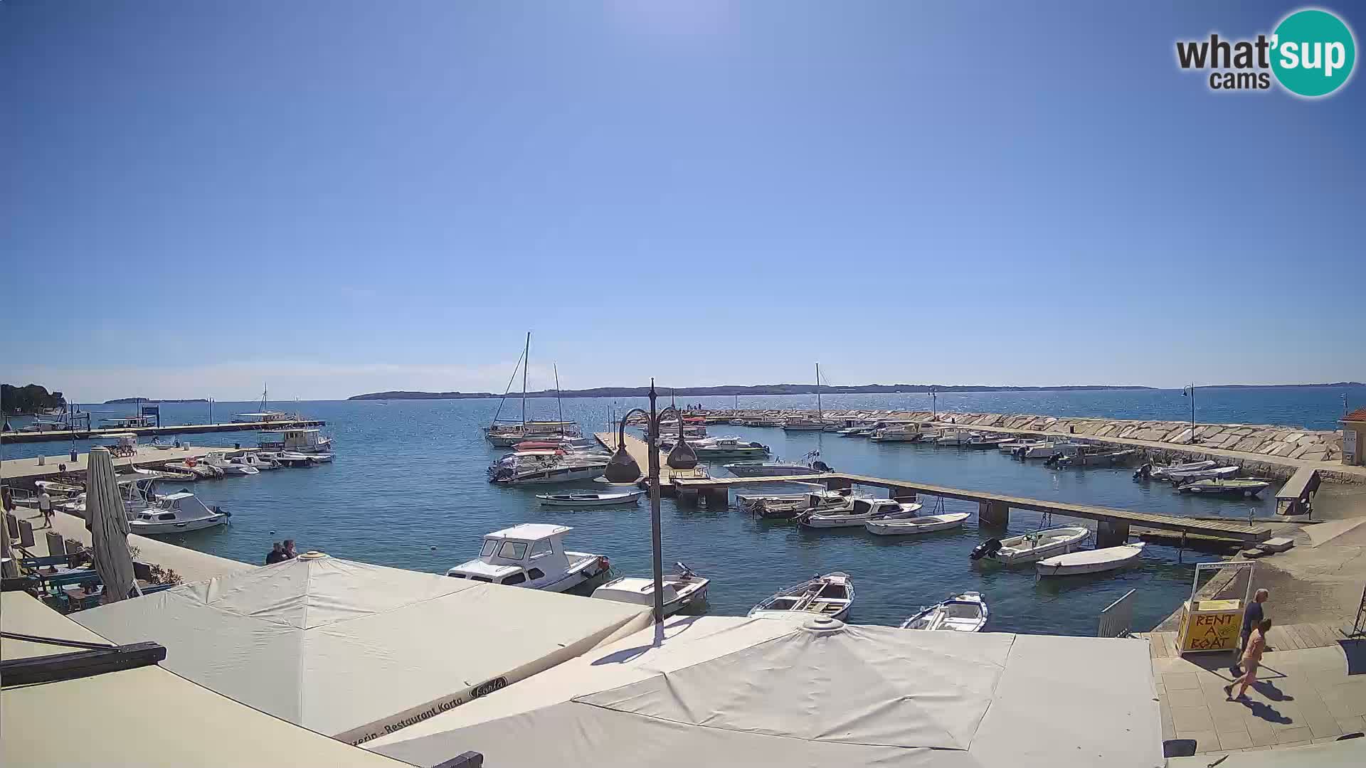 Fažana Livecam riva et marina de la ville – Istrie