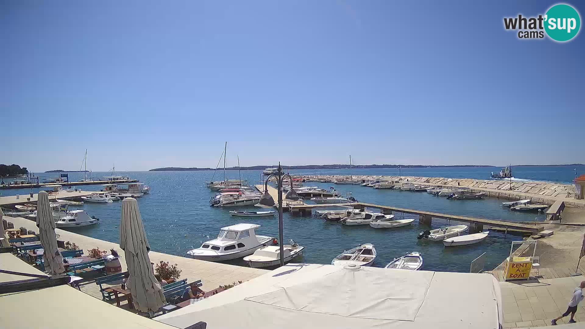 Fažana Livecam riva et marina de la ville – Istrie