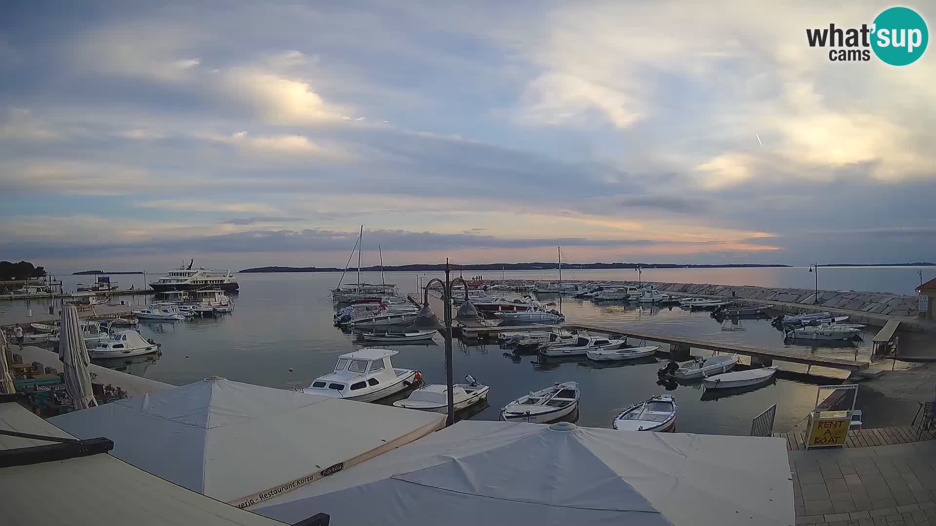 Fažana web kamera riva i gradska marina – Istra