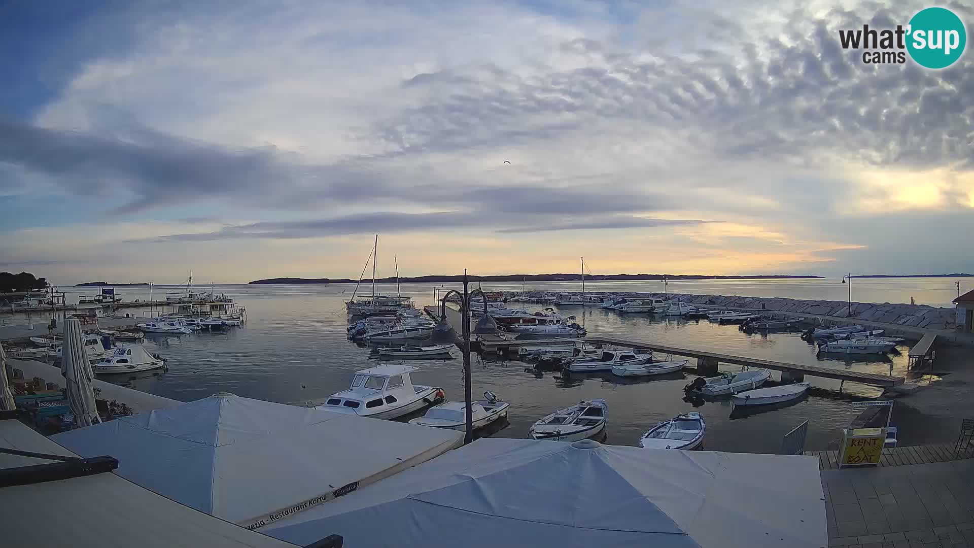 Fažana webcam Riva und Stadthafen – Istrien
