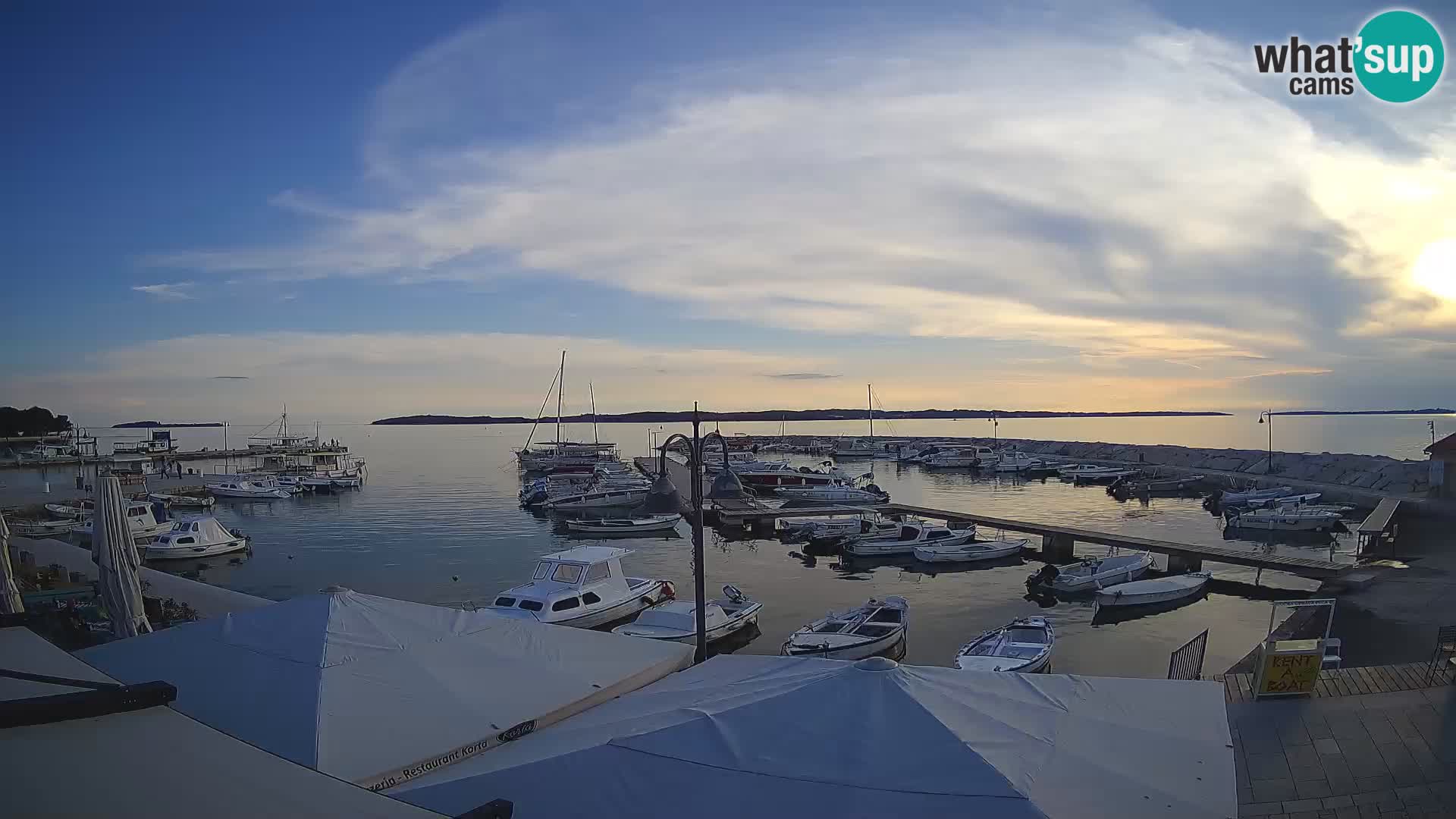 Fažana webcam Riva und Stadthafen – Istrien