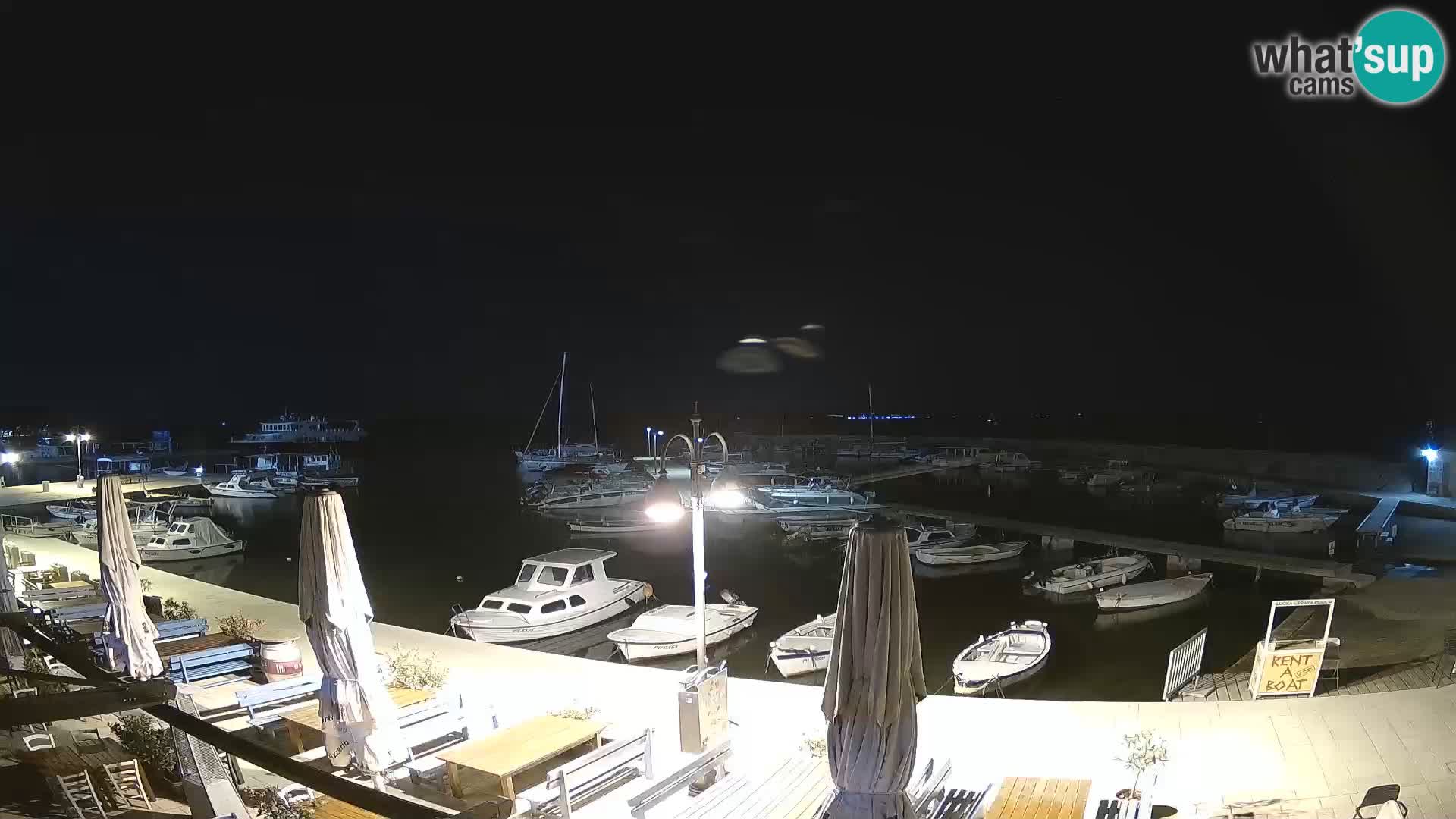 Fažana webcam Riva und Stadthafen – Istrien