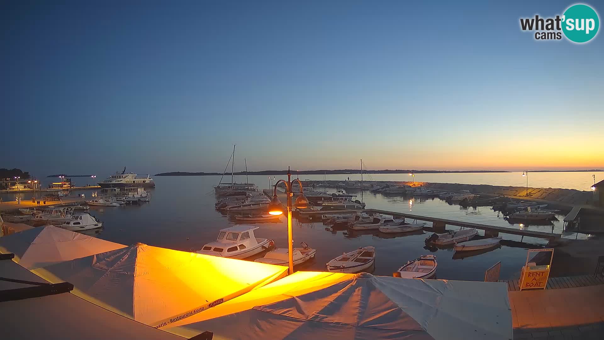 Fažana web kamera riva i gradska marina – Istra