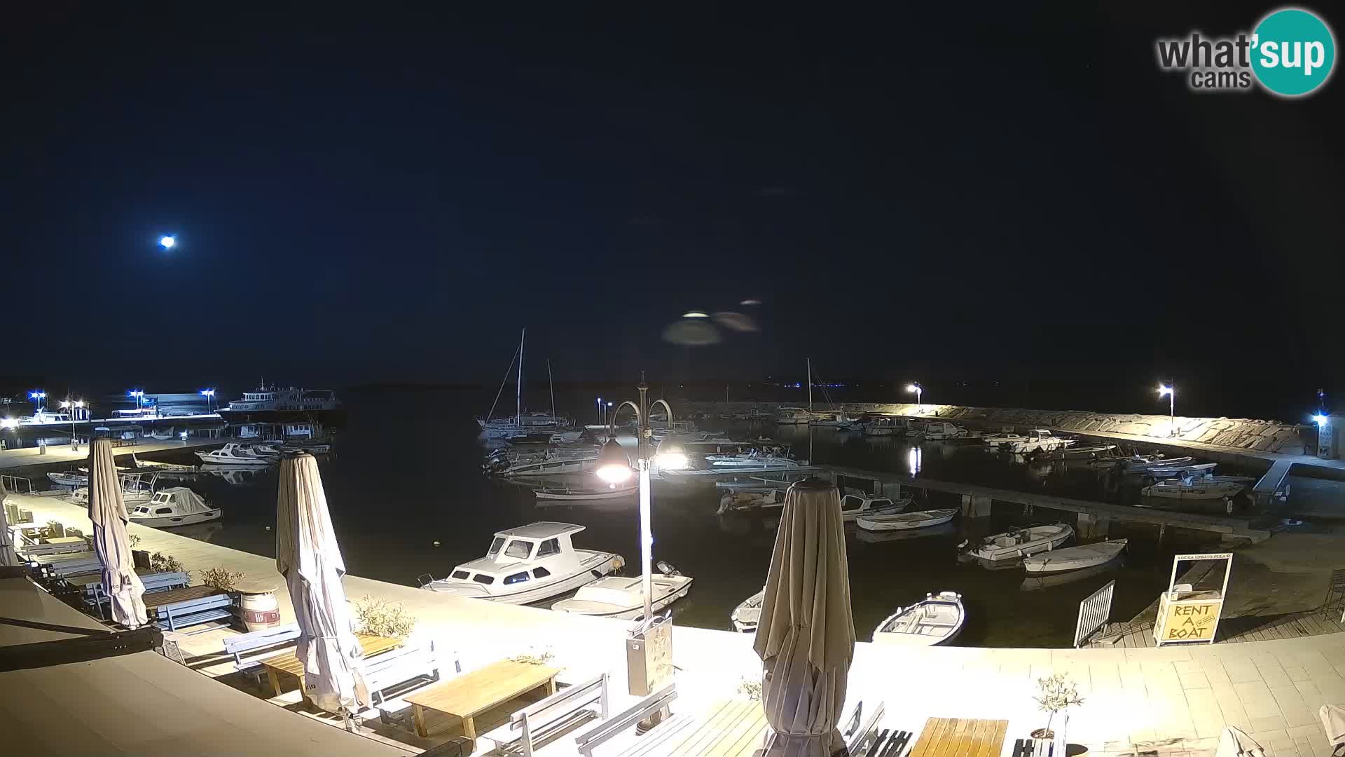 Fažana Livecam riva et marina de la ville – Istrie