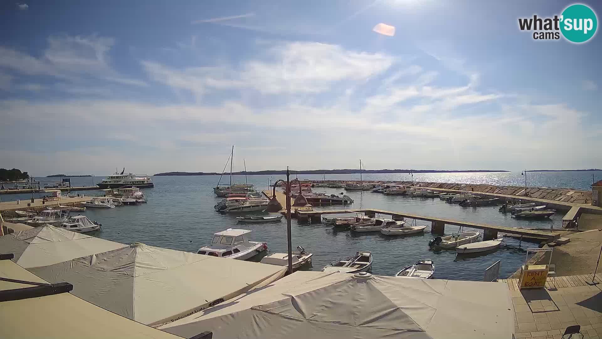Fažana Livecam riva et marina de la ville – Istrie