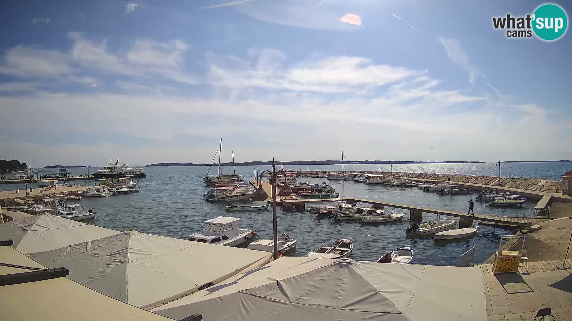 Fažana webcam Riva und Stadthafen – Istrien