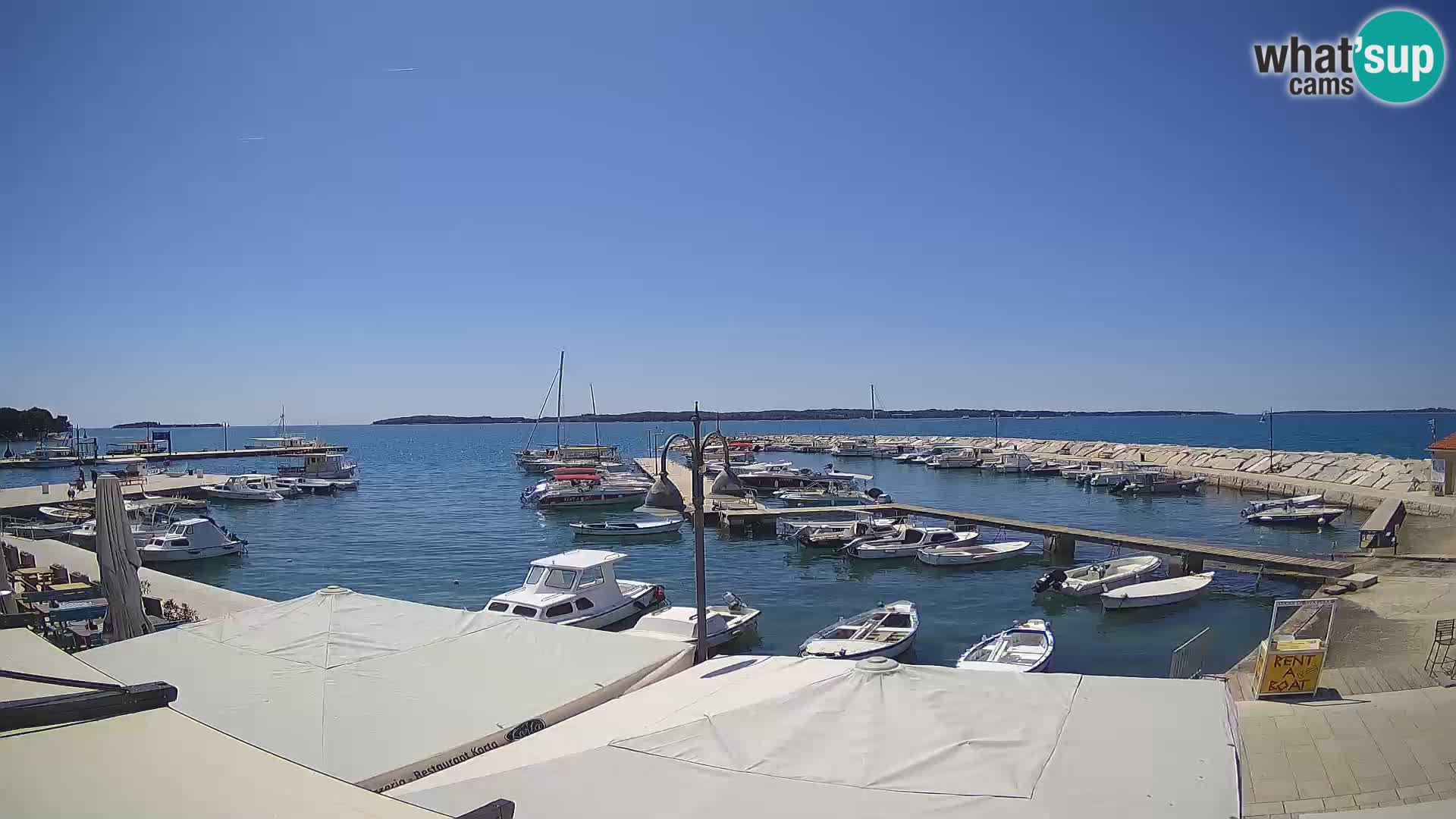 Fažana web kamera riva i gradska marina – Istra