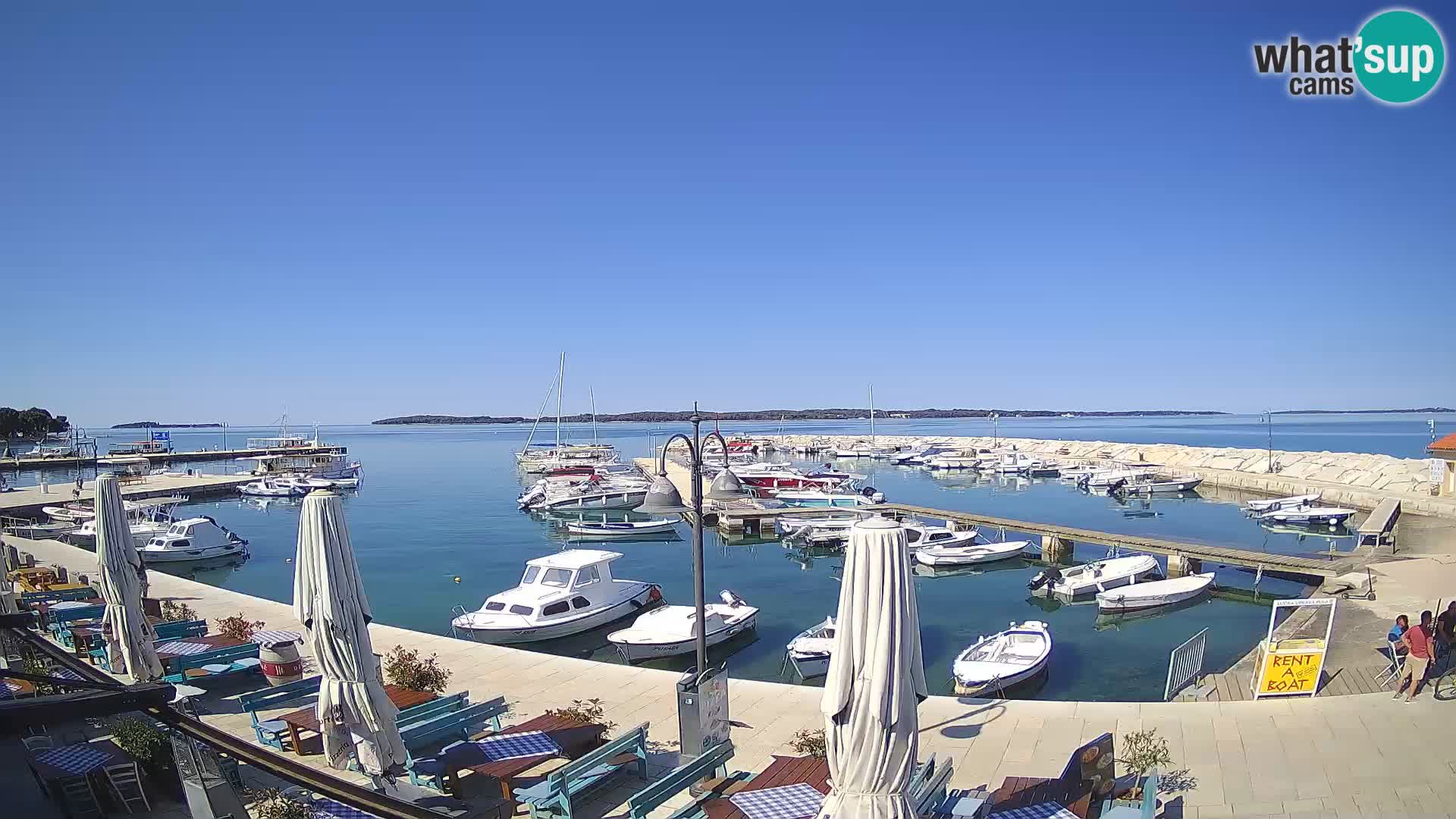 Fažana web kamera riva i gradska marina – Istra