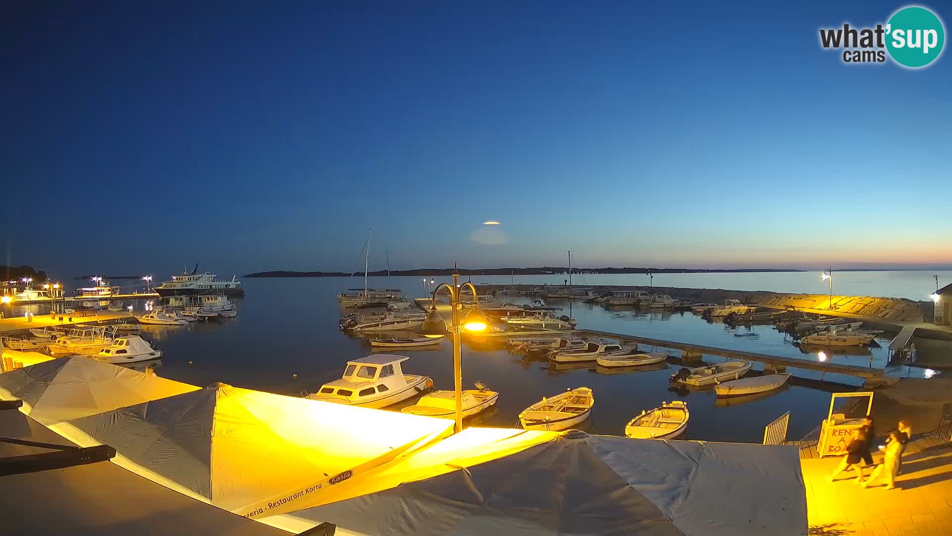 Fažana webcam Riva und Stadthafen – Istrien