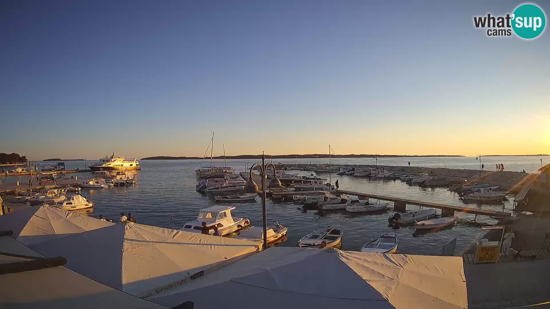 Fažana web kamera riva i gradska marina – Istra