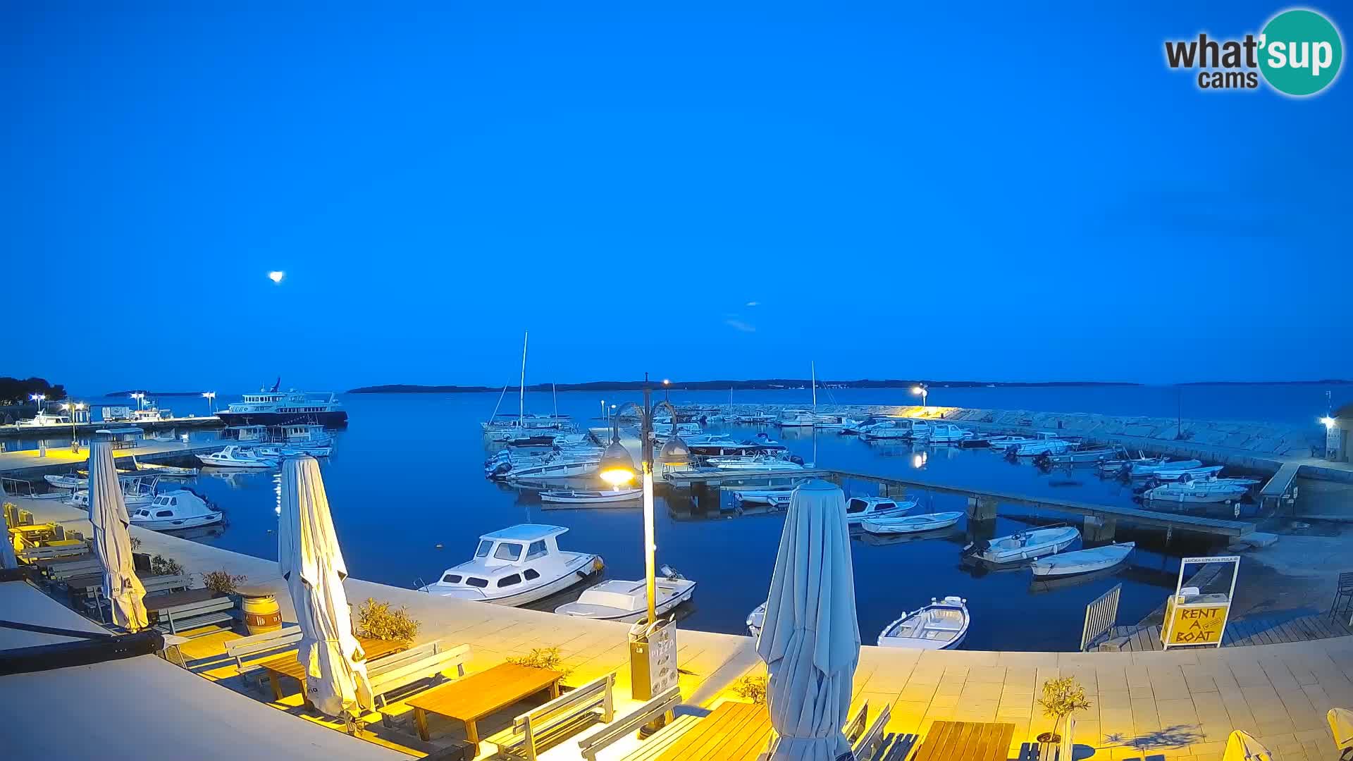 Fažana web kamera riva i gradska marina – Istra