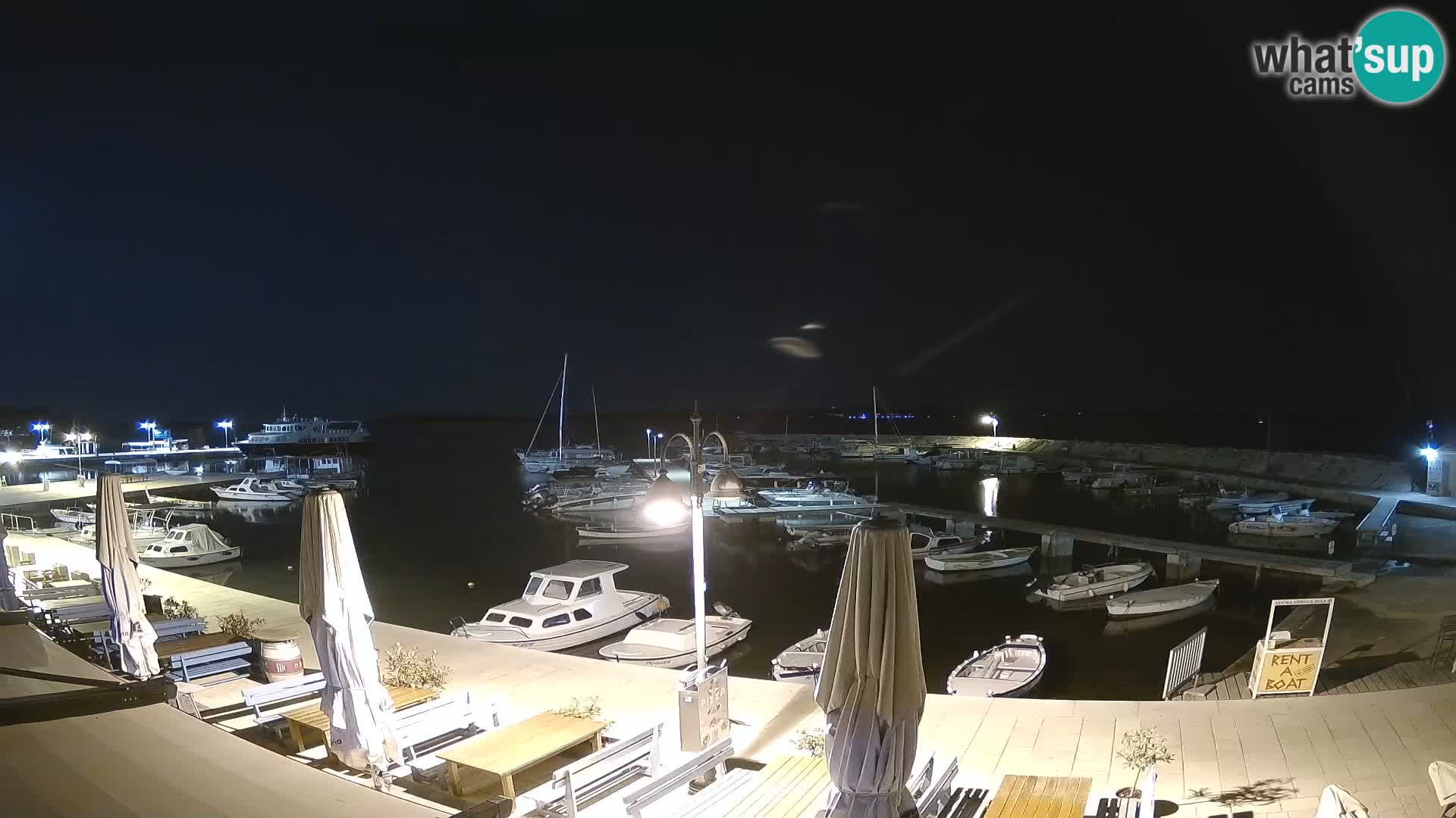 Fažana webcam Riva und Stadthafen – Istrien