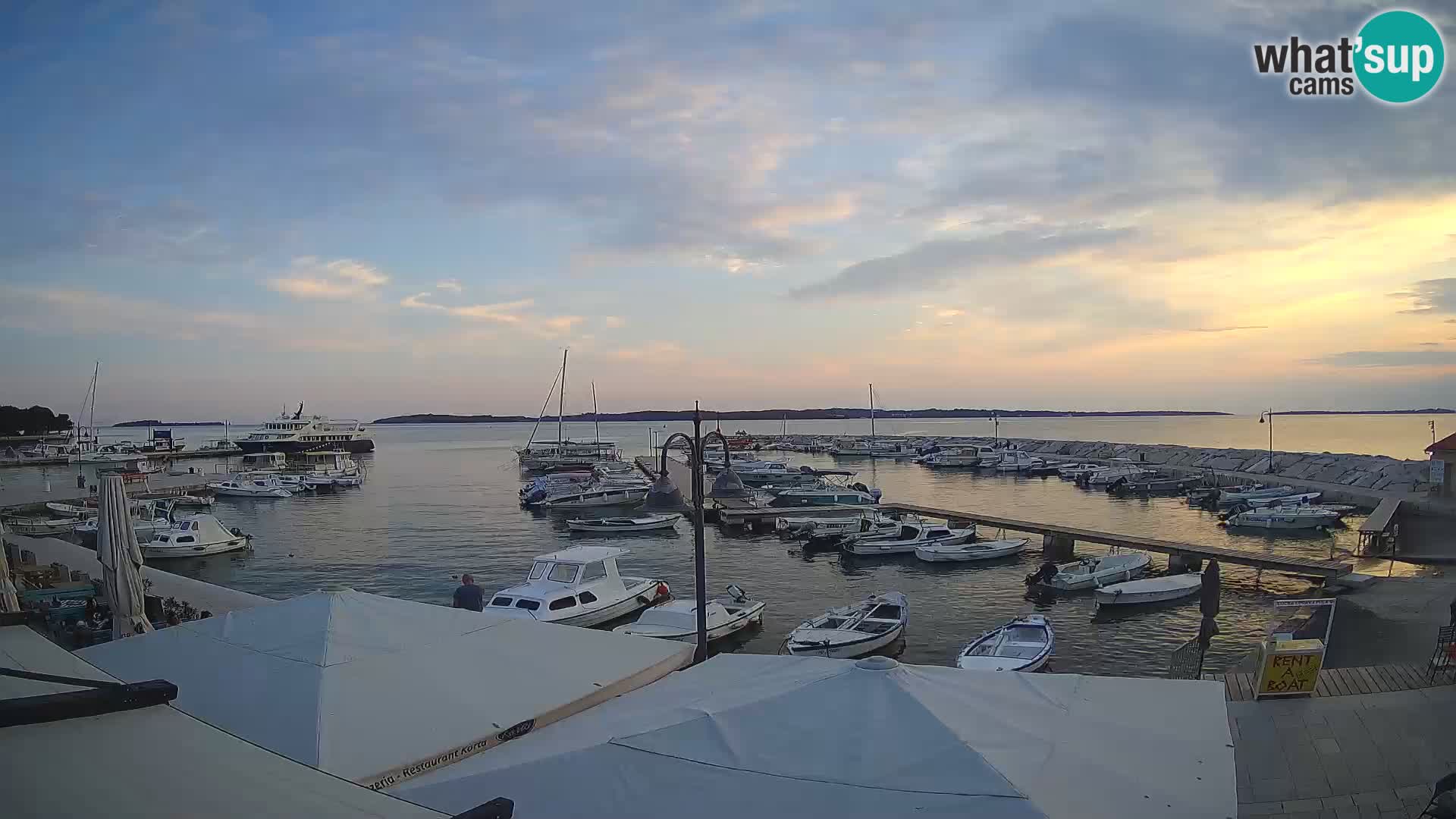 Fažana Livecam riva et marina de la ville – Istrie