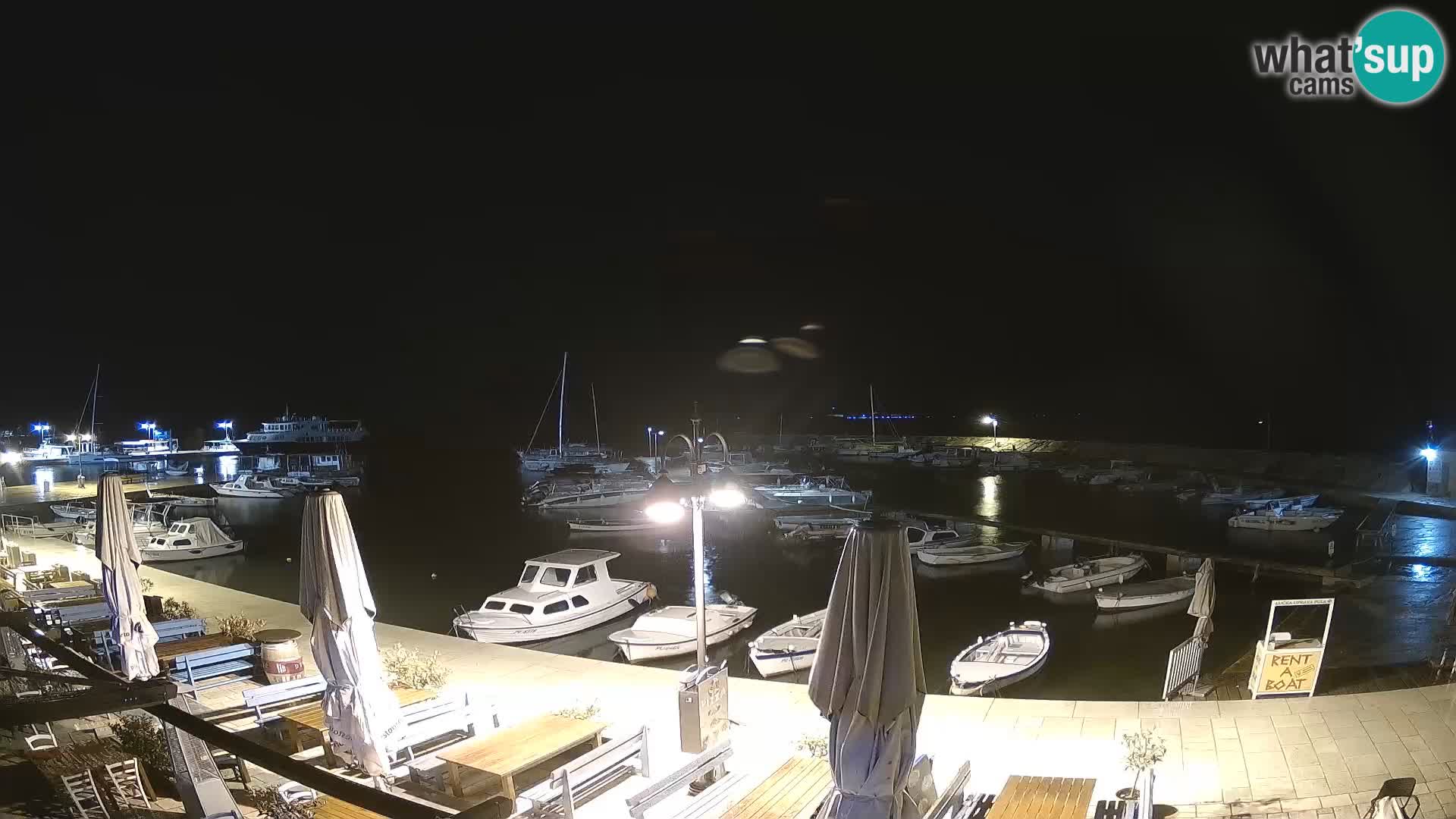 Fažana Camera en vivo riva y marina de la ciudad – Istria
