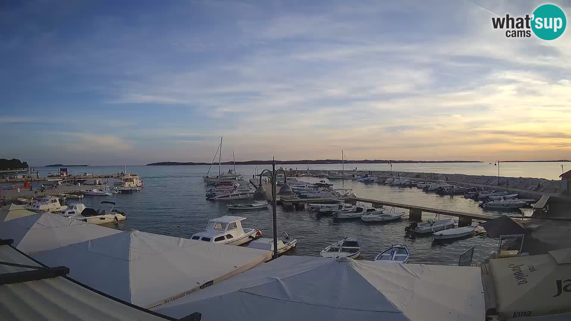 Fažana webcam Riva und Stadthafen – Istrien