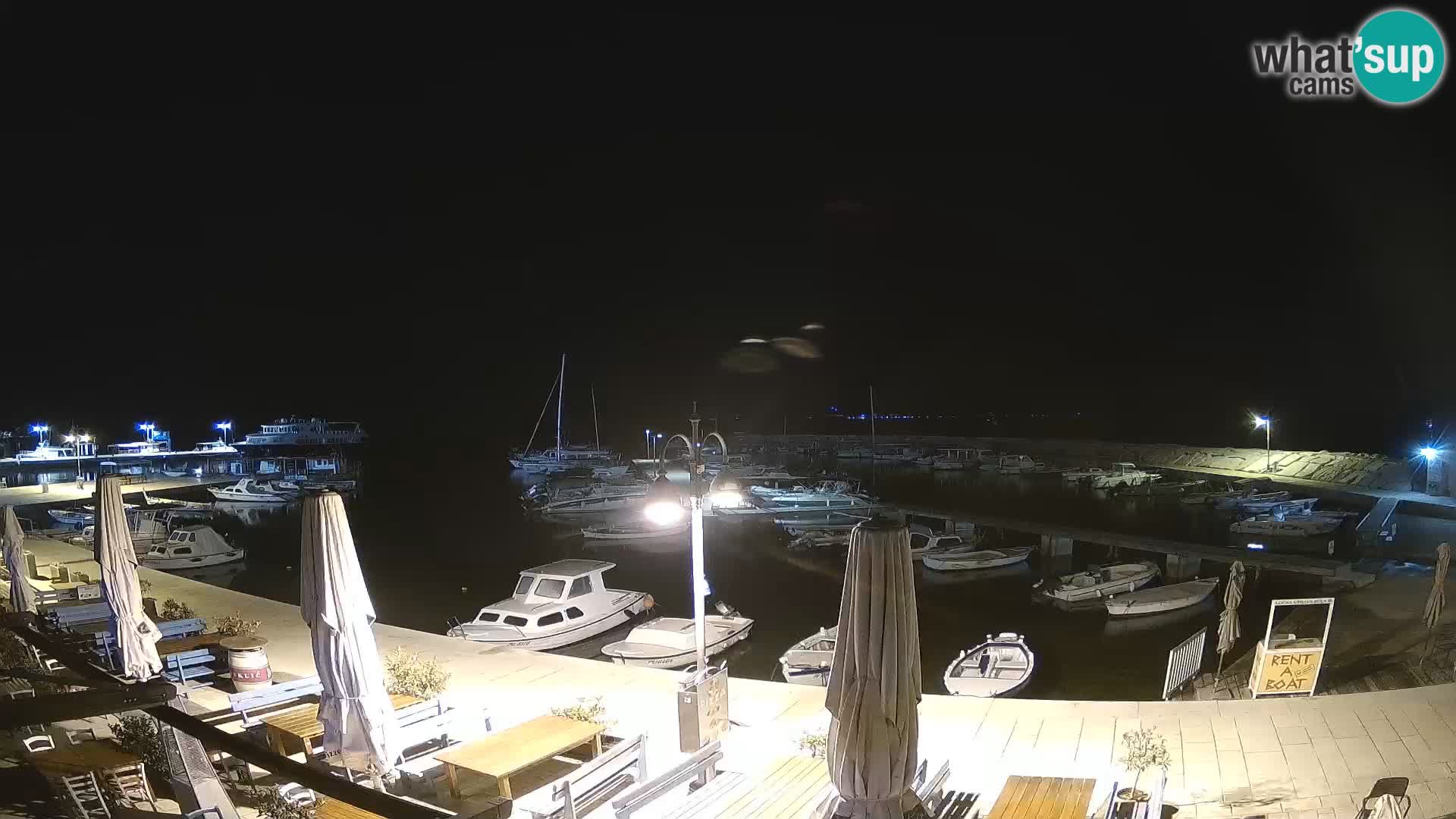 Webcam Fažana riva and city marina – Istria
