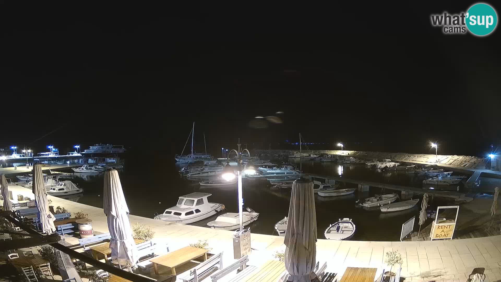 Webcam Fažana riva and city marina – Istria