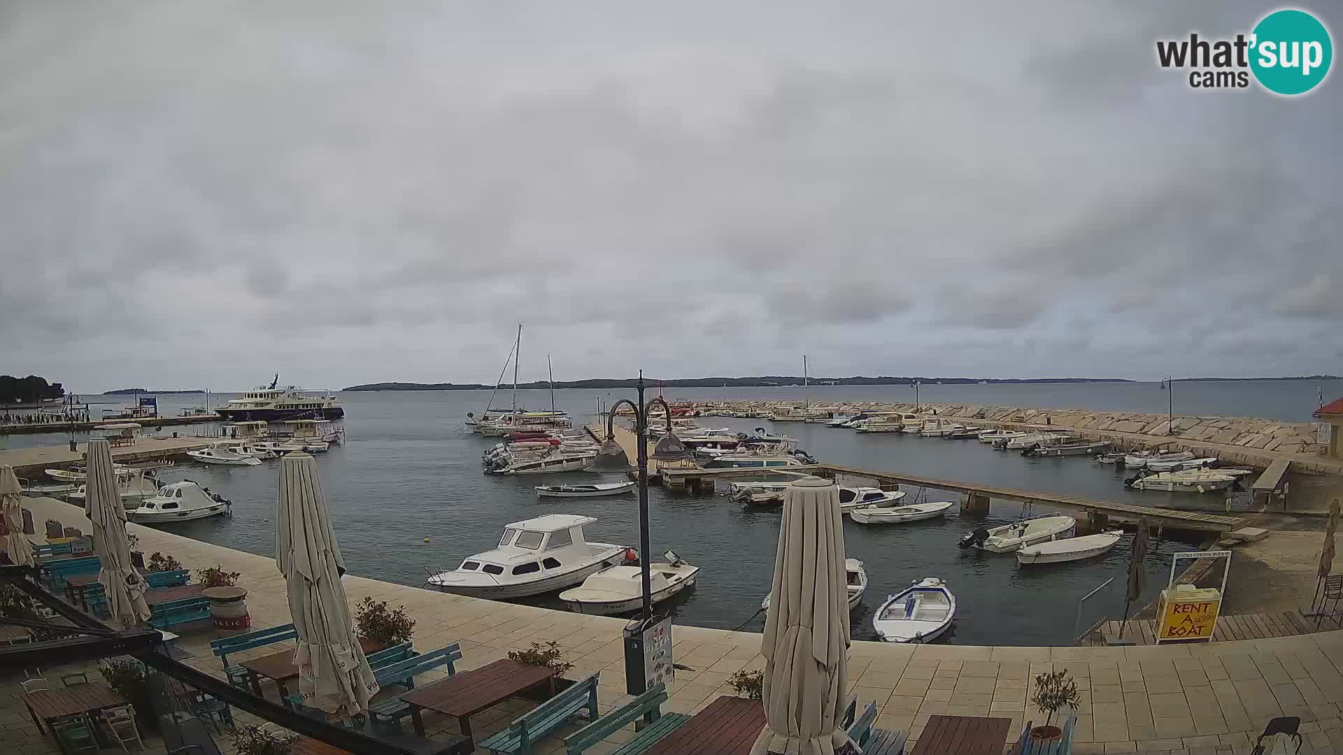 Fažana webcam Riva und Stadthafen – Istrien