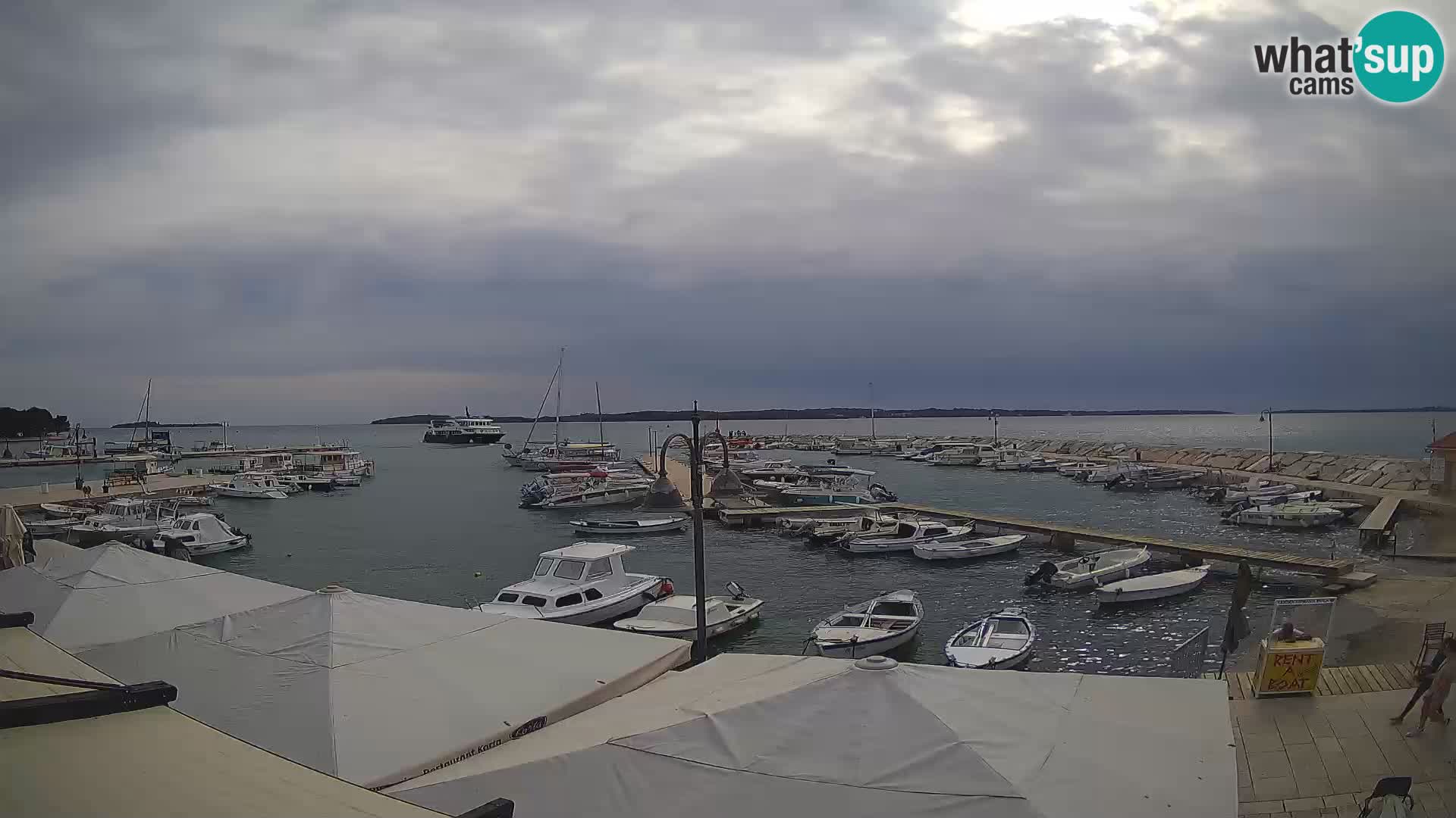 Fažana web kamera riva i gradska marina – Istra