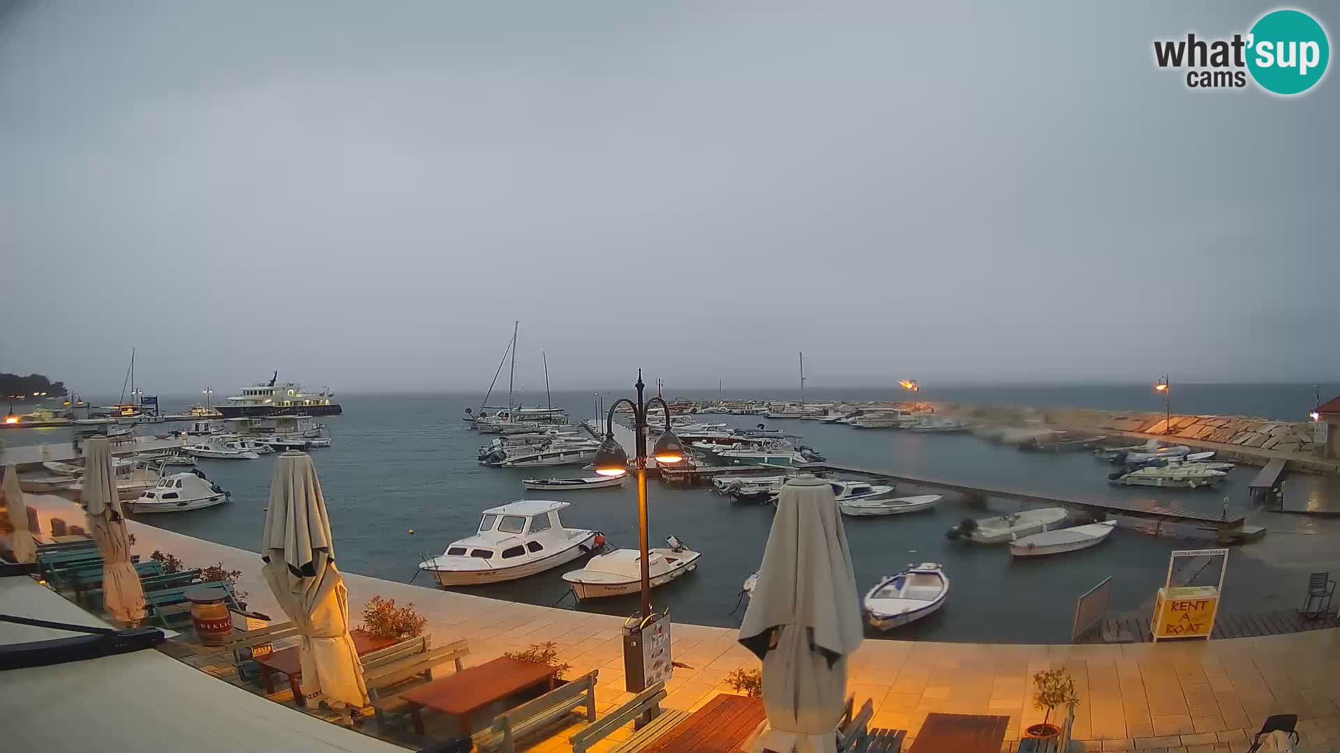 Fažana web kamera riva i gradska marina – Istra