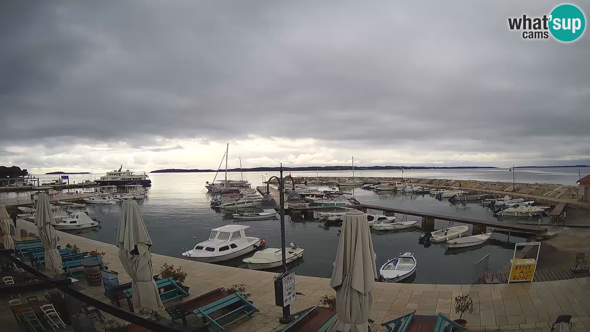 Fažana Livecam riva et marina de la ville – Istrie