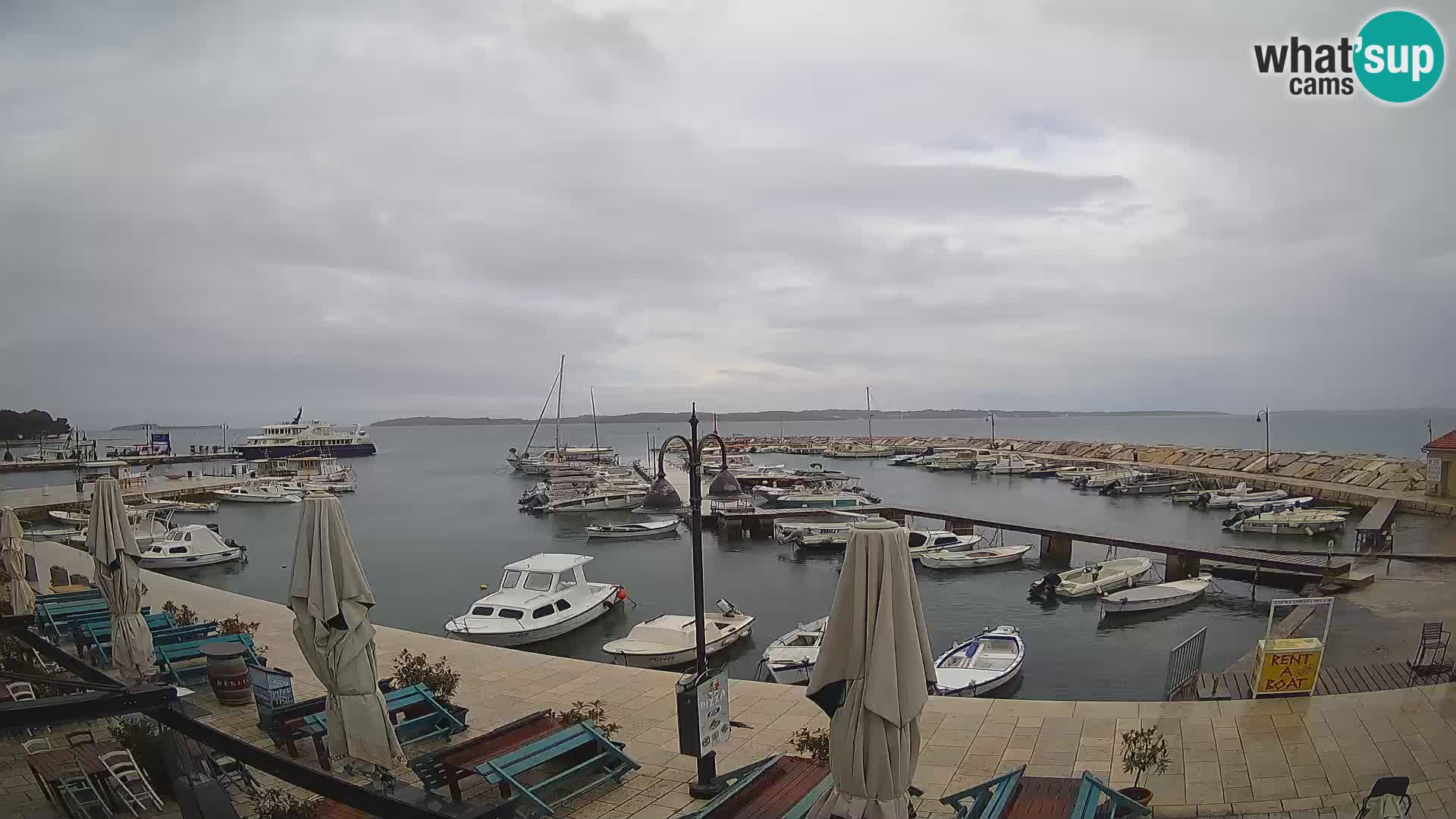 Fažana web kamera riva i gradska marina – Istra