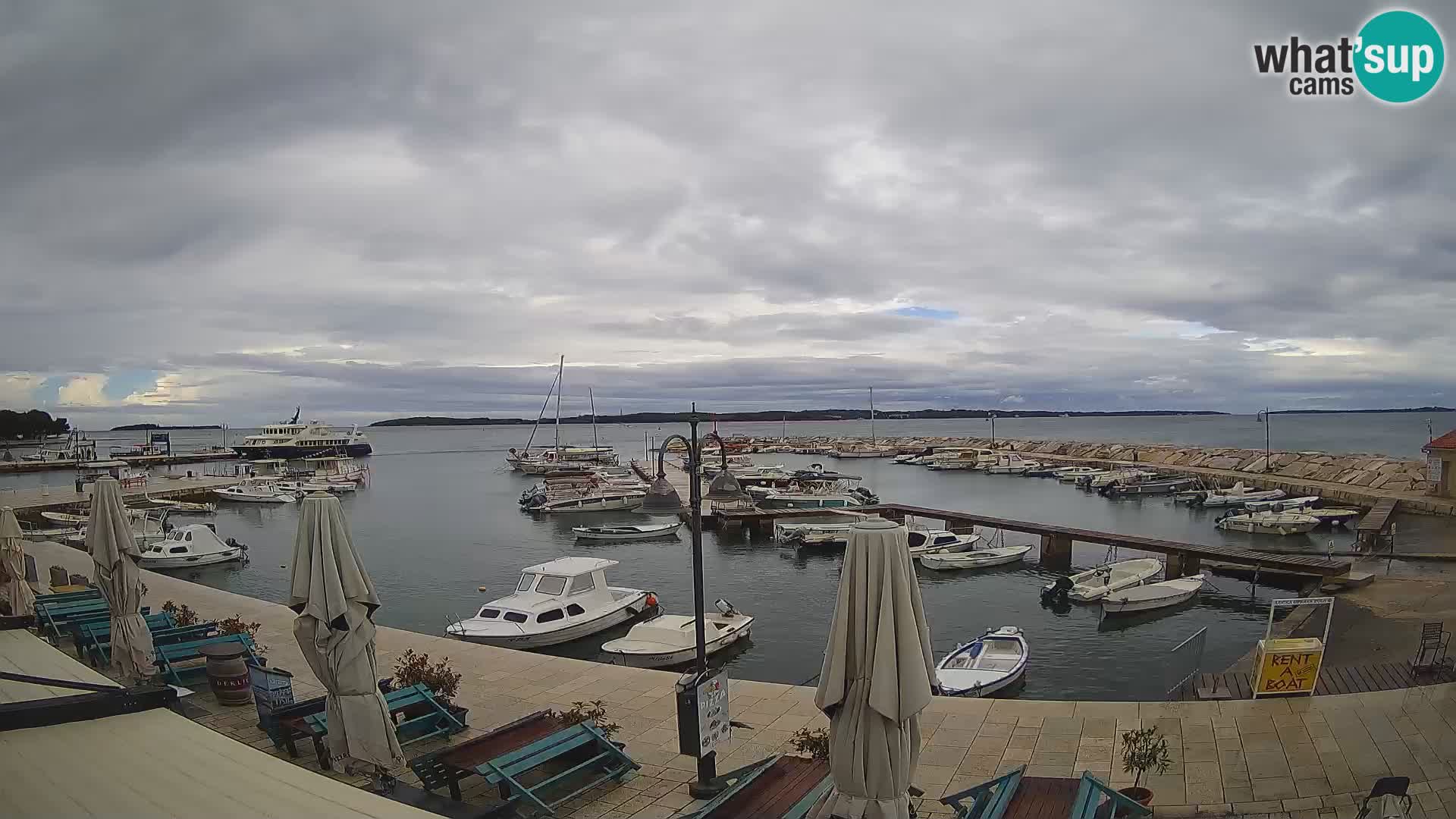 Fažana web kamera riva i gradska marina – Istra
