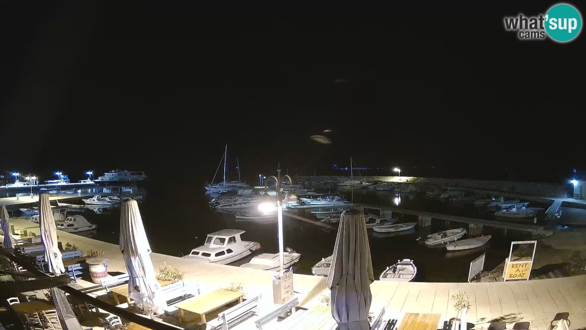 Webcam Fažana riva and city marina – Istria