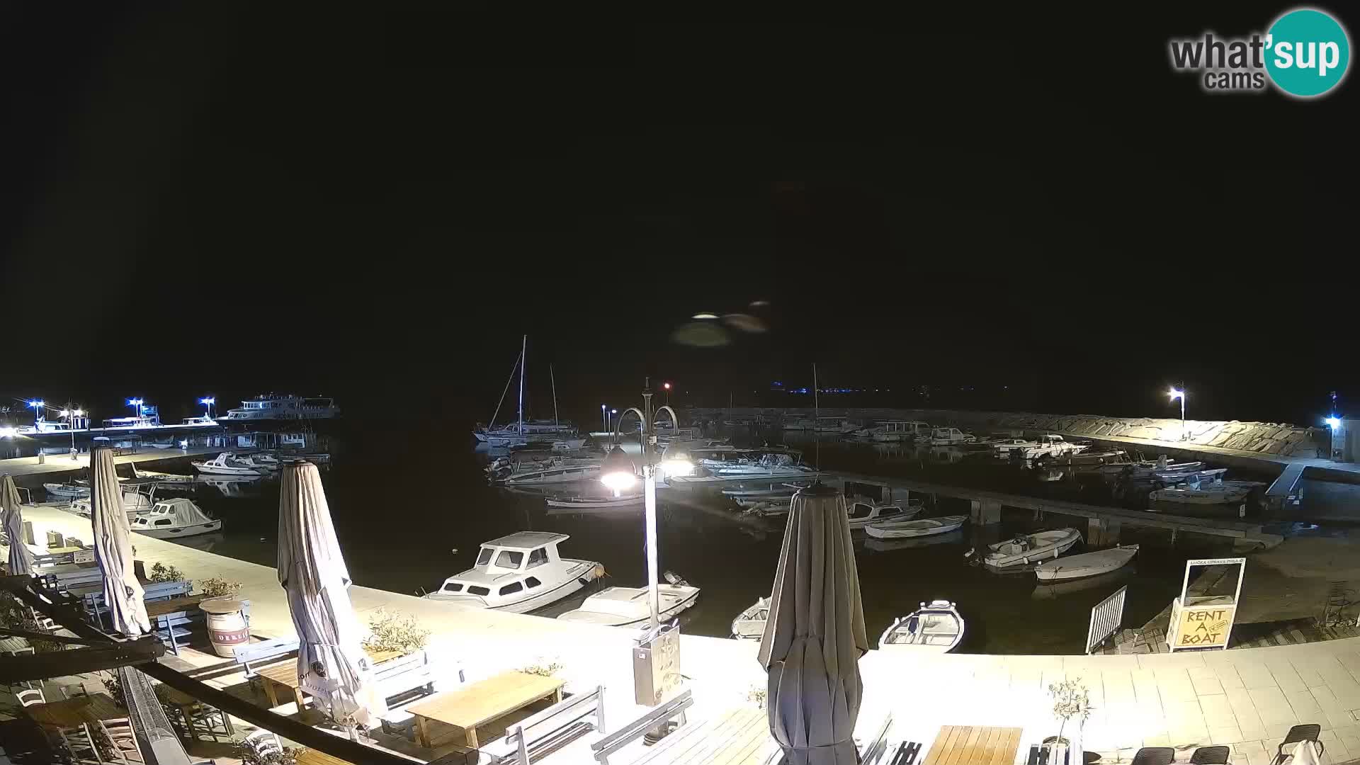 Fažana Camera en vivo riva y marina de la ciudad – Istria