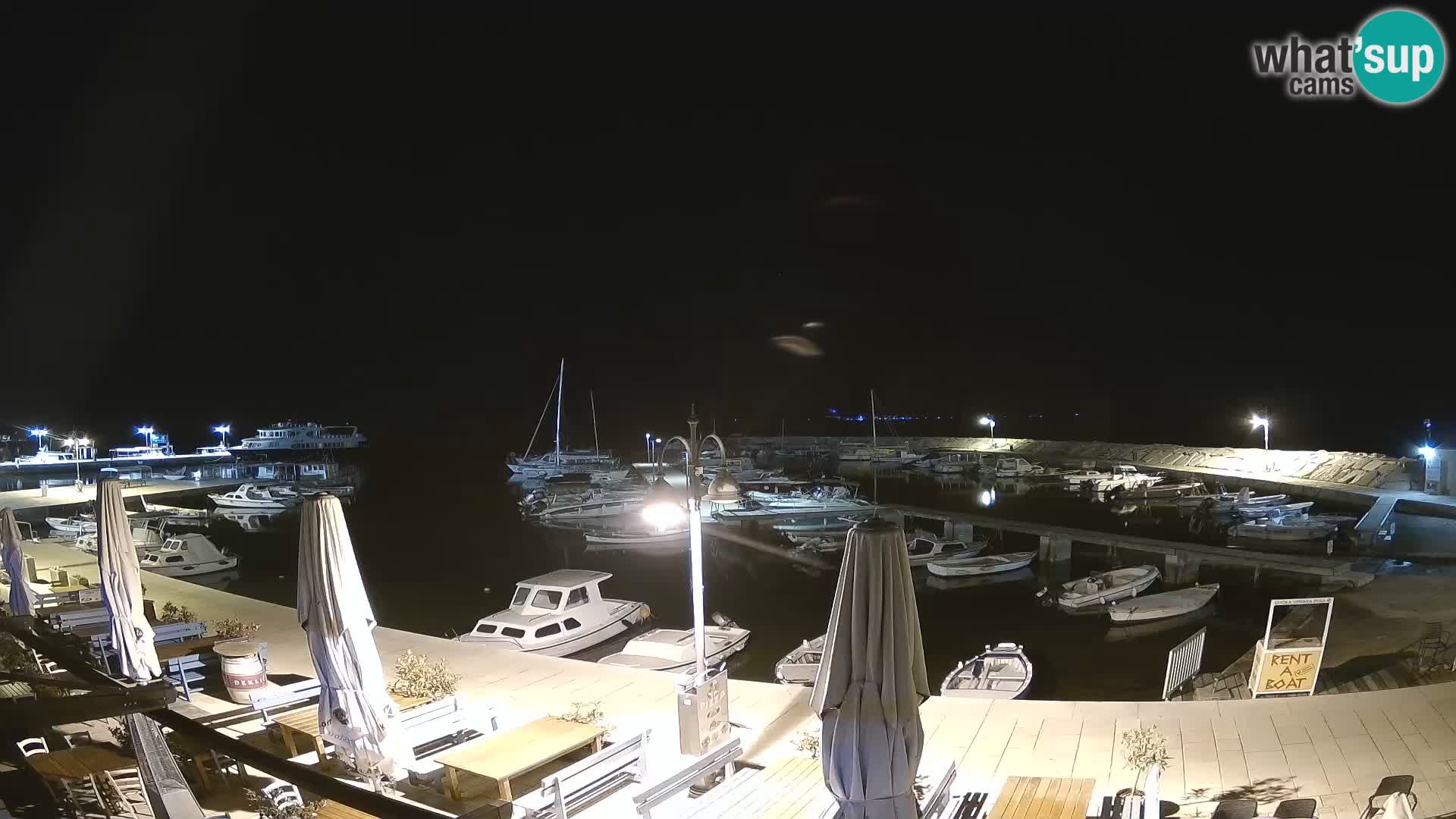 Fažana webcam Riva und Stadthafen – Istrien