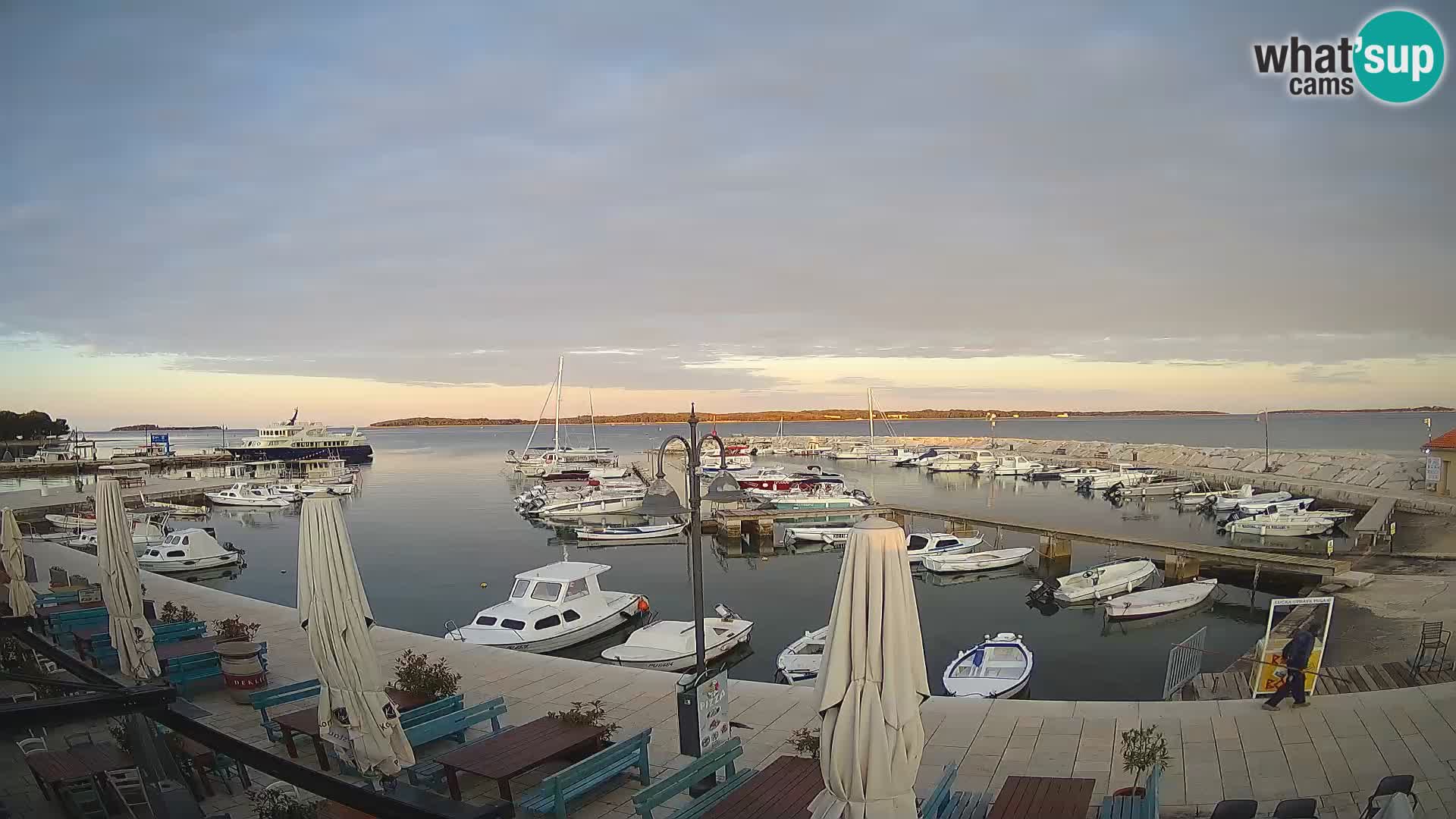 Fažana web kamera riva i gradska marina – Istra