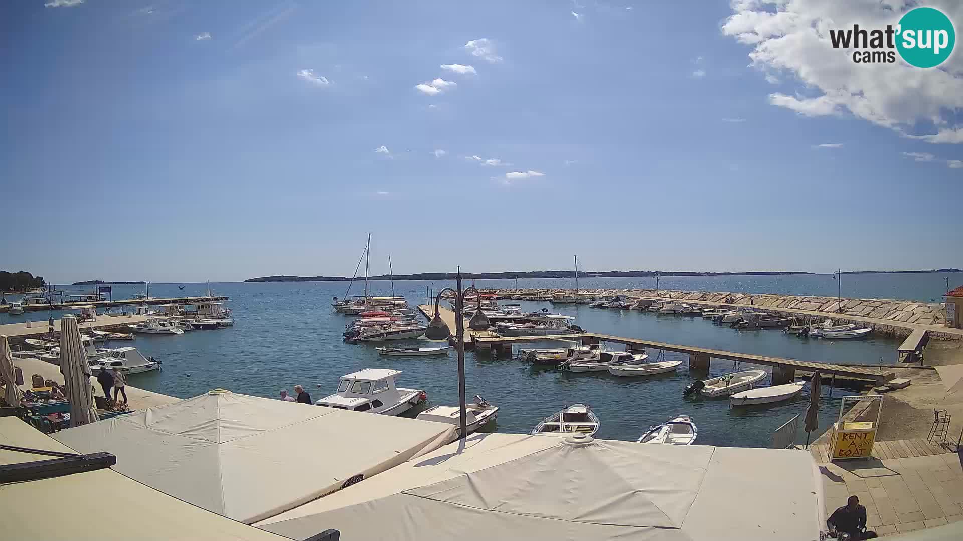 Fažana web kamera riva i gradska marina – Istra