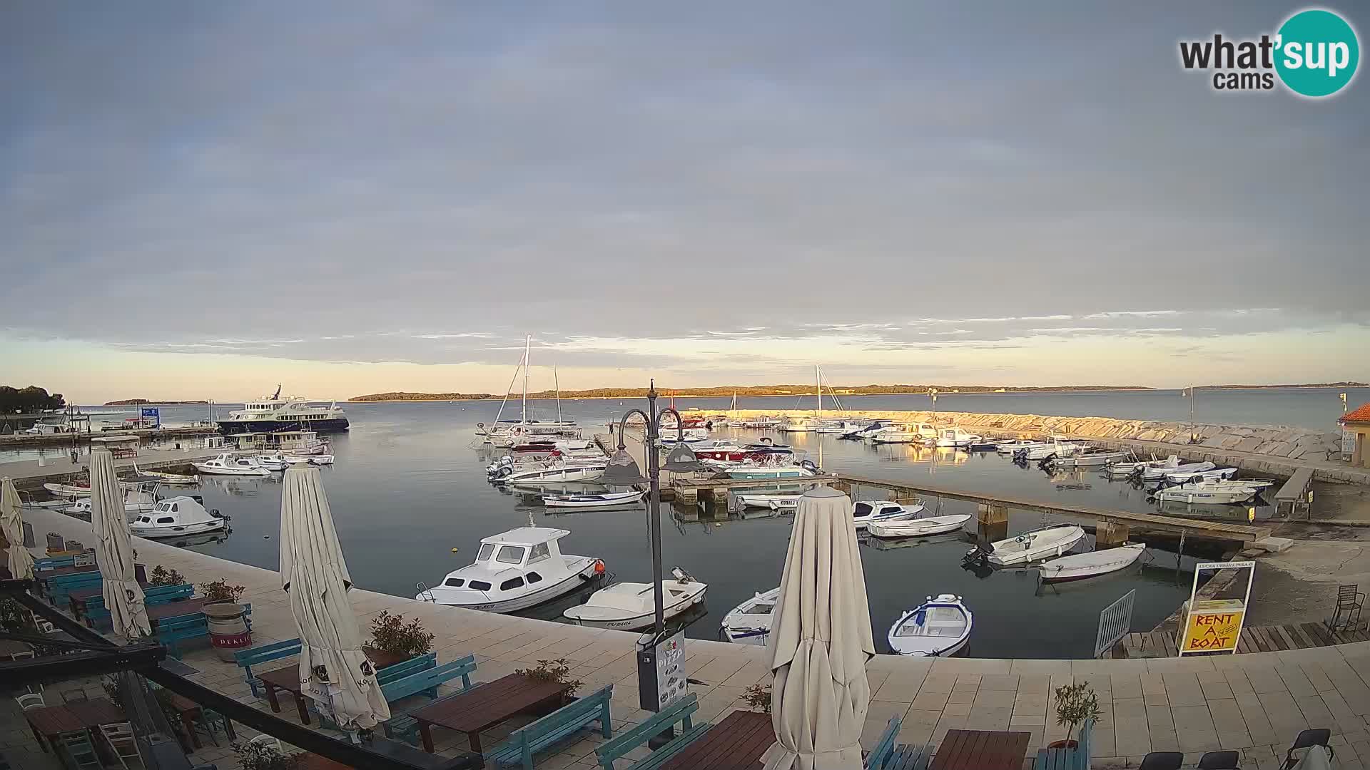 Fažana web kamera riva i gradska marina – Istra