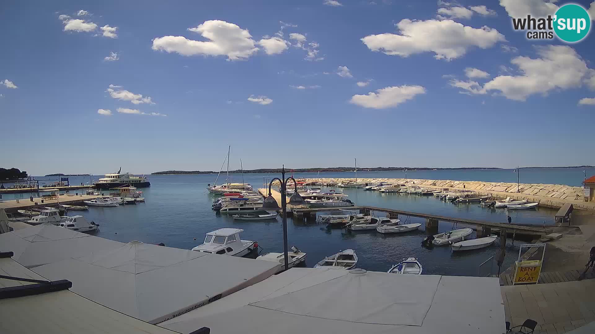 Fažana Livecam riva et marina de la ville – Istrie